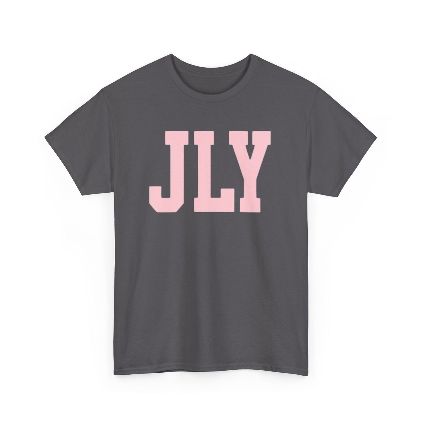 July Pink Block Letter Tee