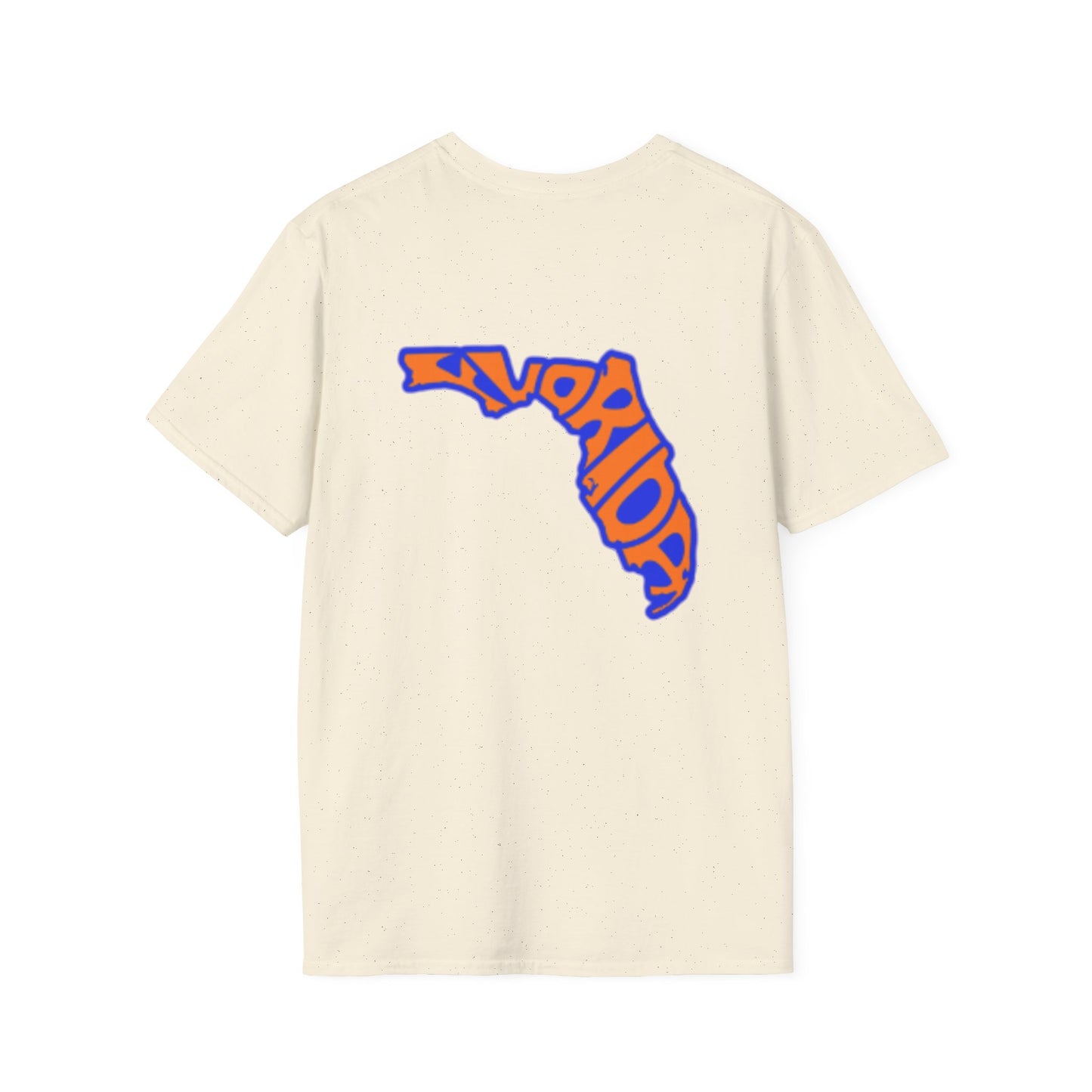 Florida State Outline T-Shirt — Orange & Blue 'Florida' Graphic Tee