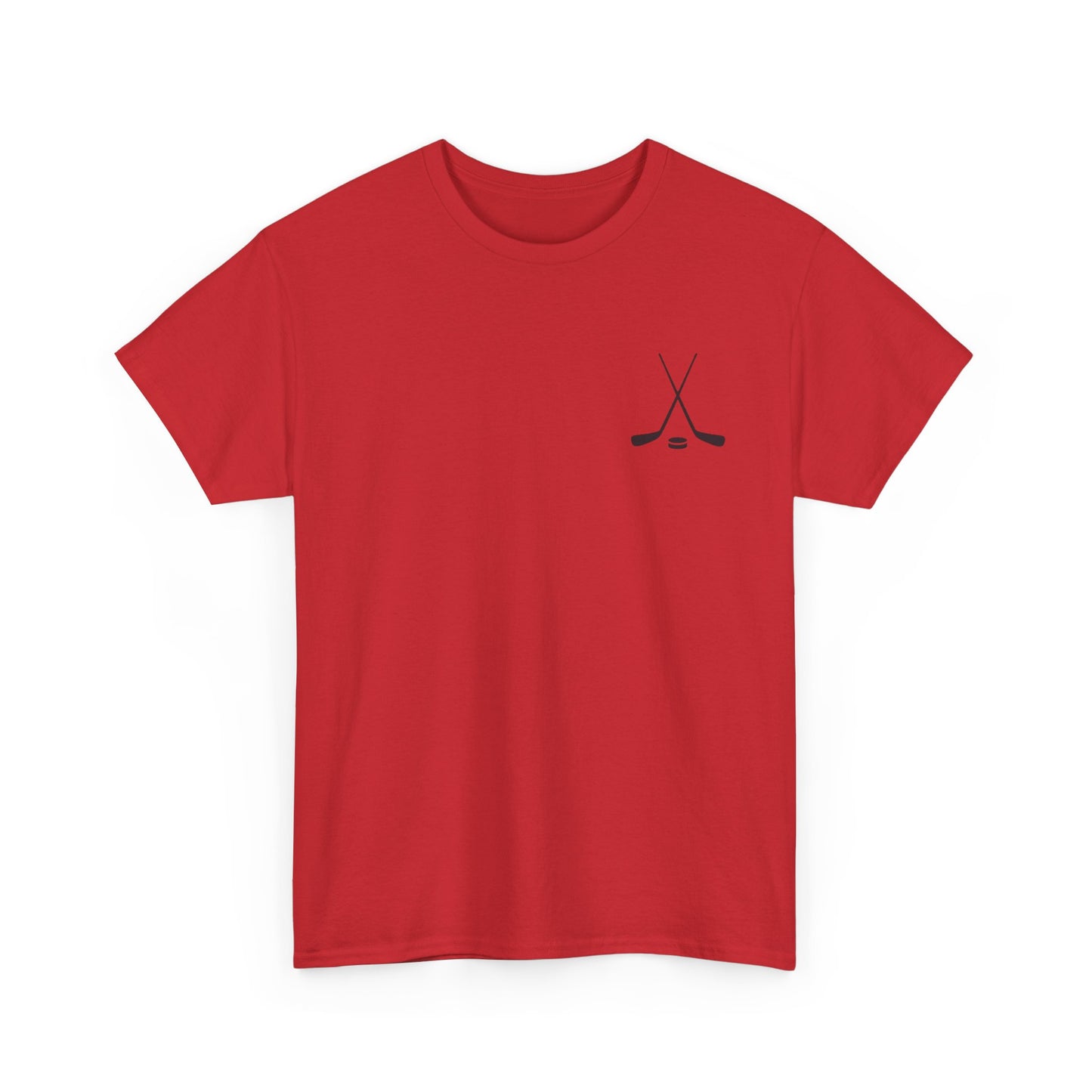 Hockey Icons Tee — Vintage Hockey Sticker Collage T‑Shirt