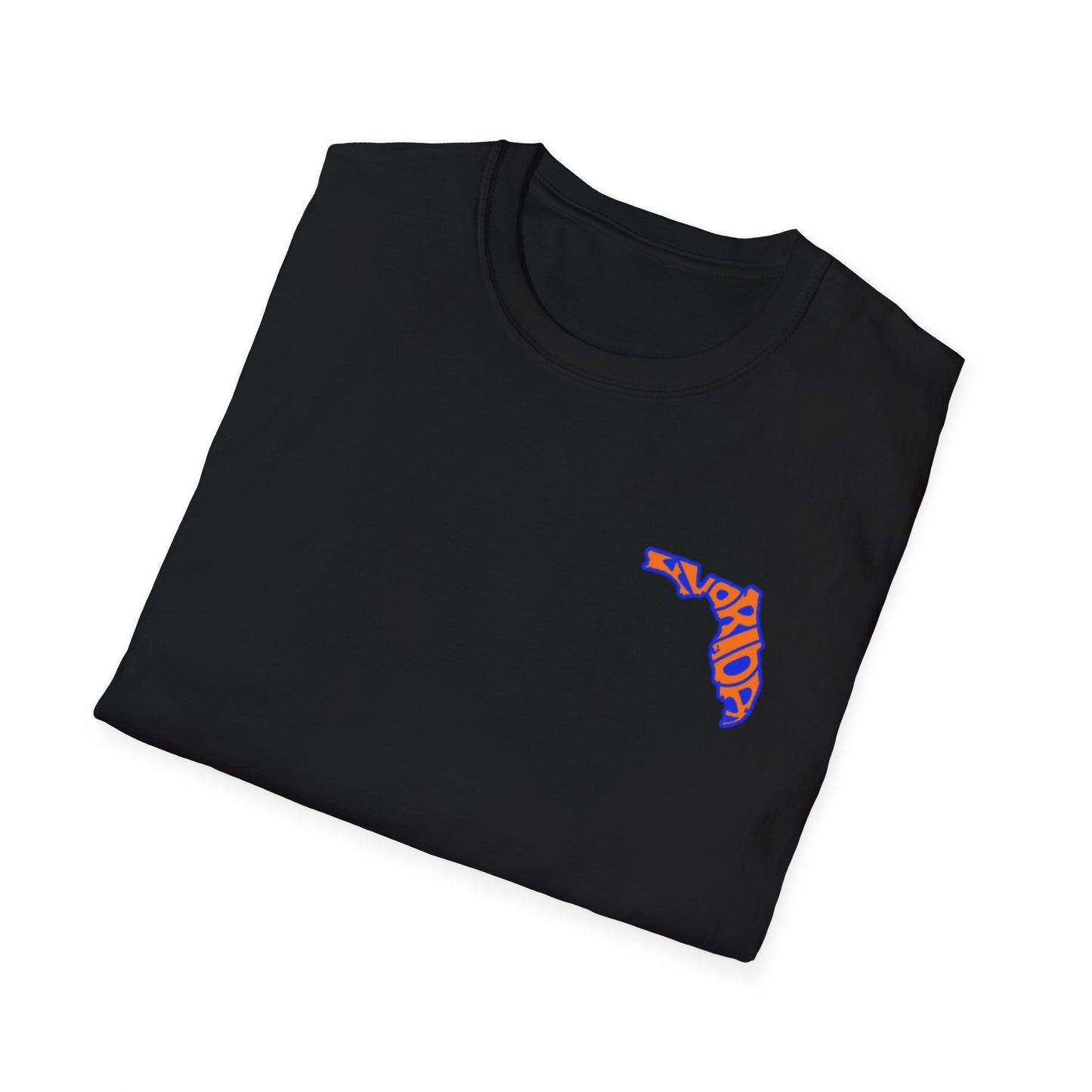Florida State Outline T-Shirt — Orange & Blue 'Florida' Graphic Tee