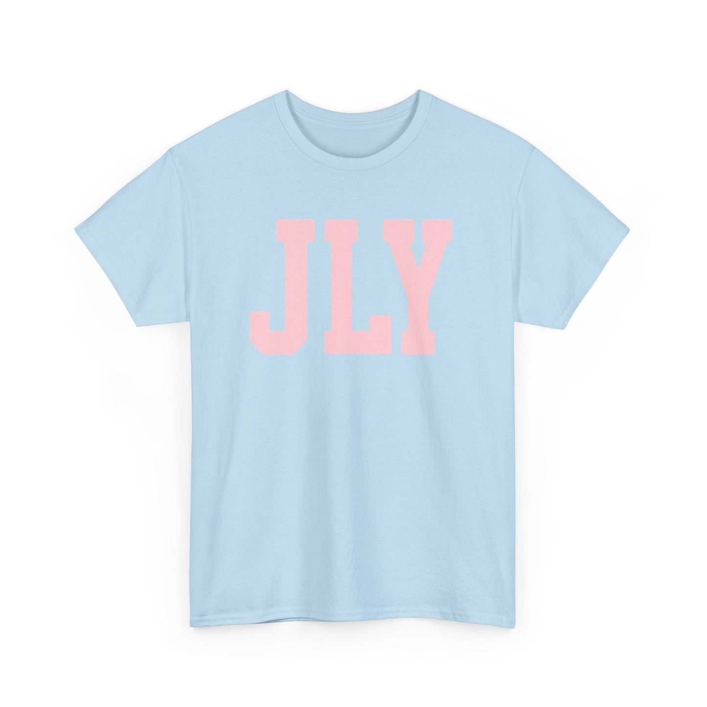 July Pink Block Letter Tee