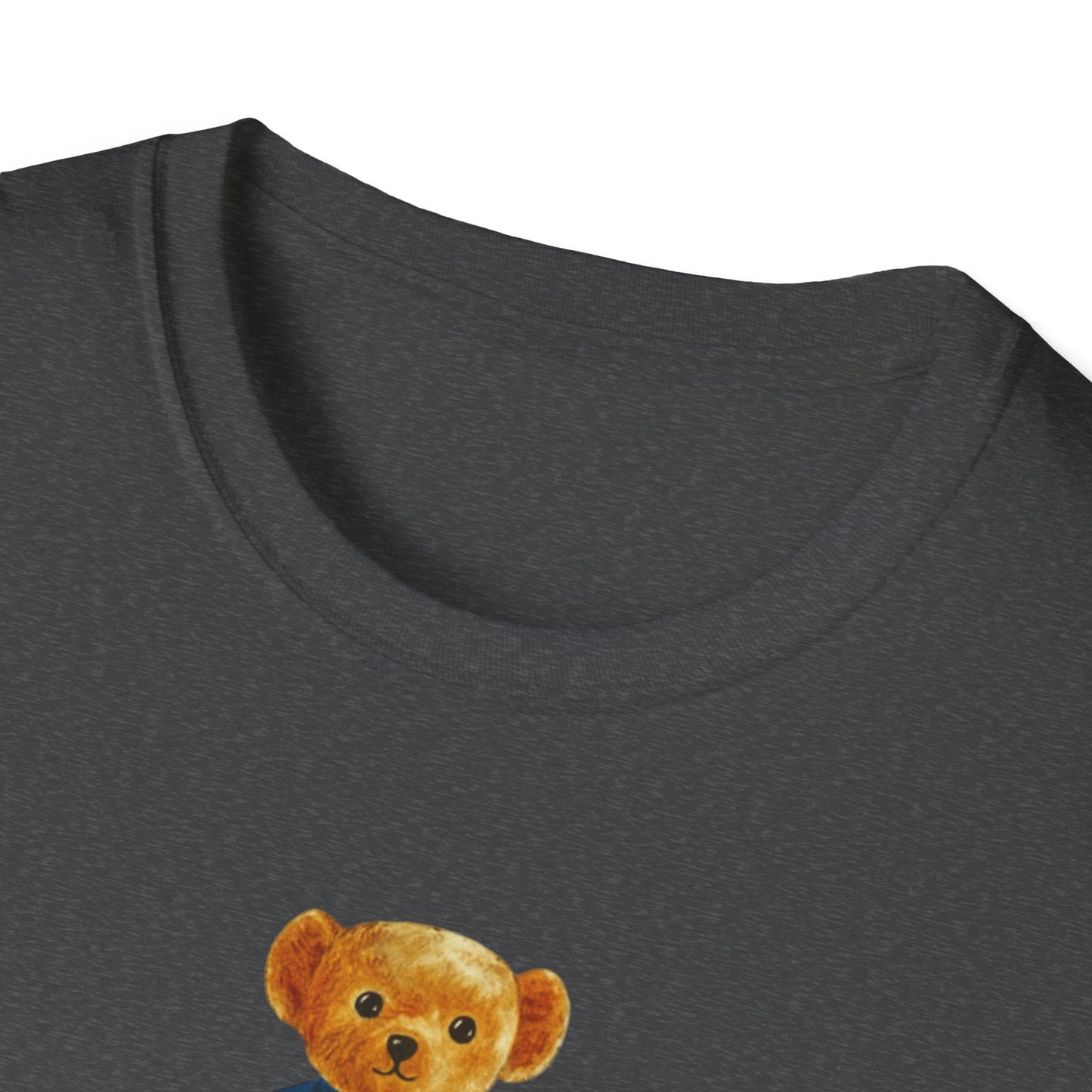 Teddy Bear Graphic T-Shirt — Cute Bear Wearing 'UWF NURSING' Sweater