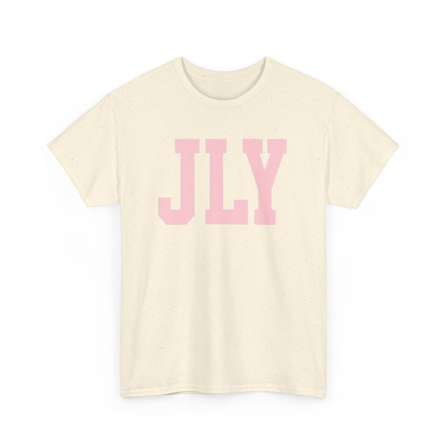 July Pink Block Letter Tee
