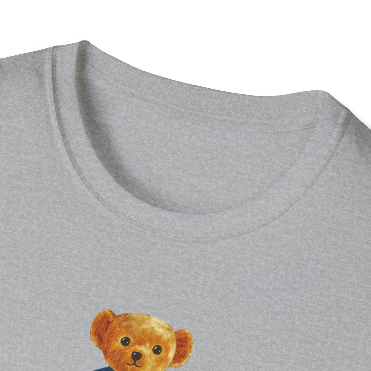 Teddy Bear Graphic T-Shirt — Cute Bear Wearing 'UWF NURSING' Sweater