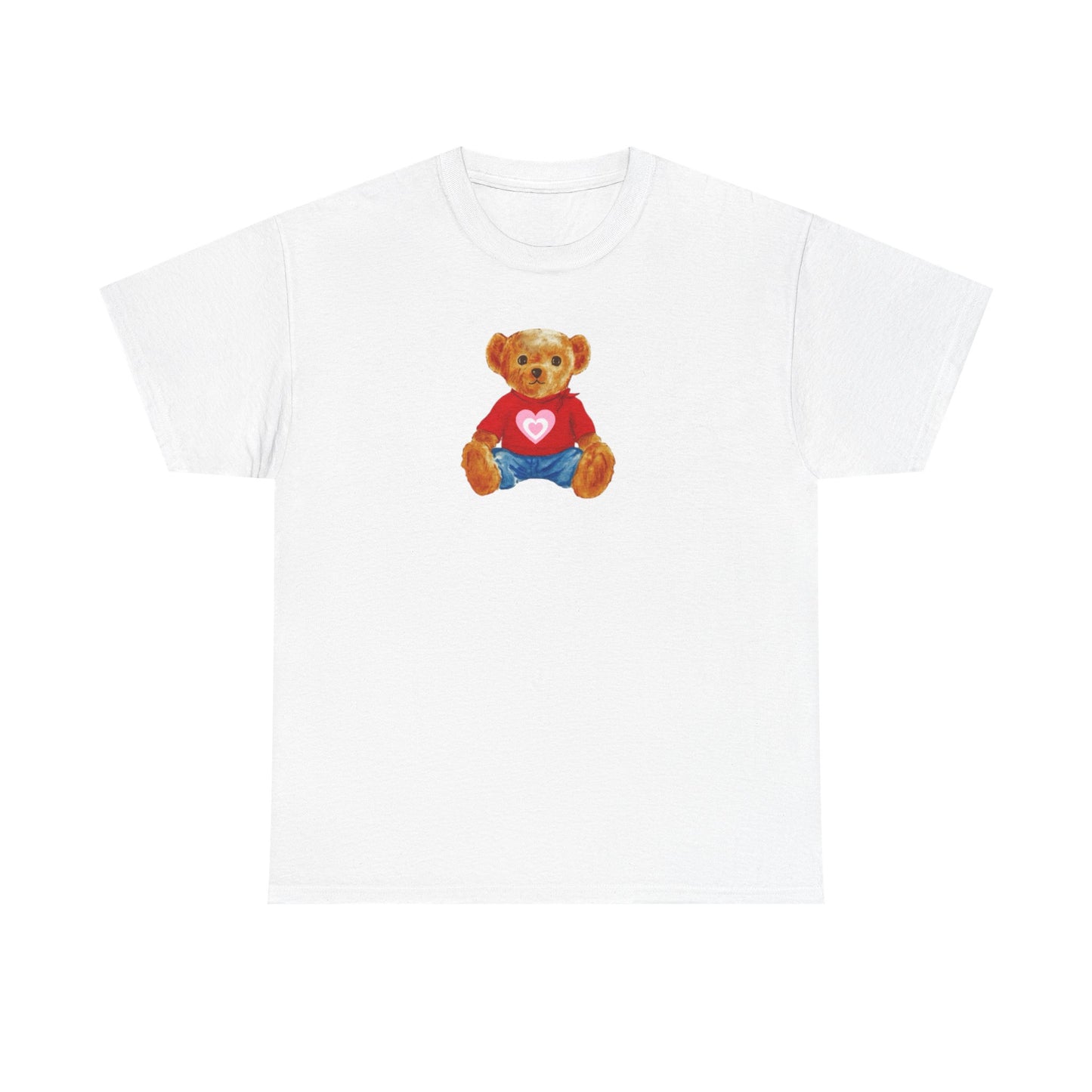 Teddy Bear Tee — Cute Heart Graphic