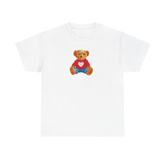 Teddy Bear Tee — Cute Heart Graphic