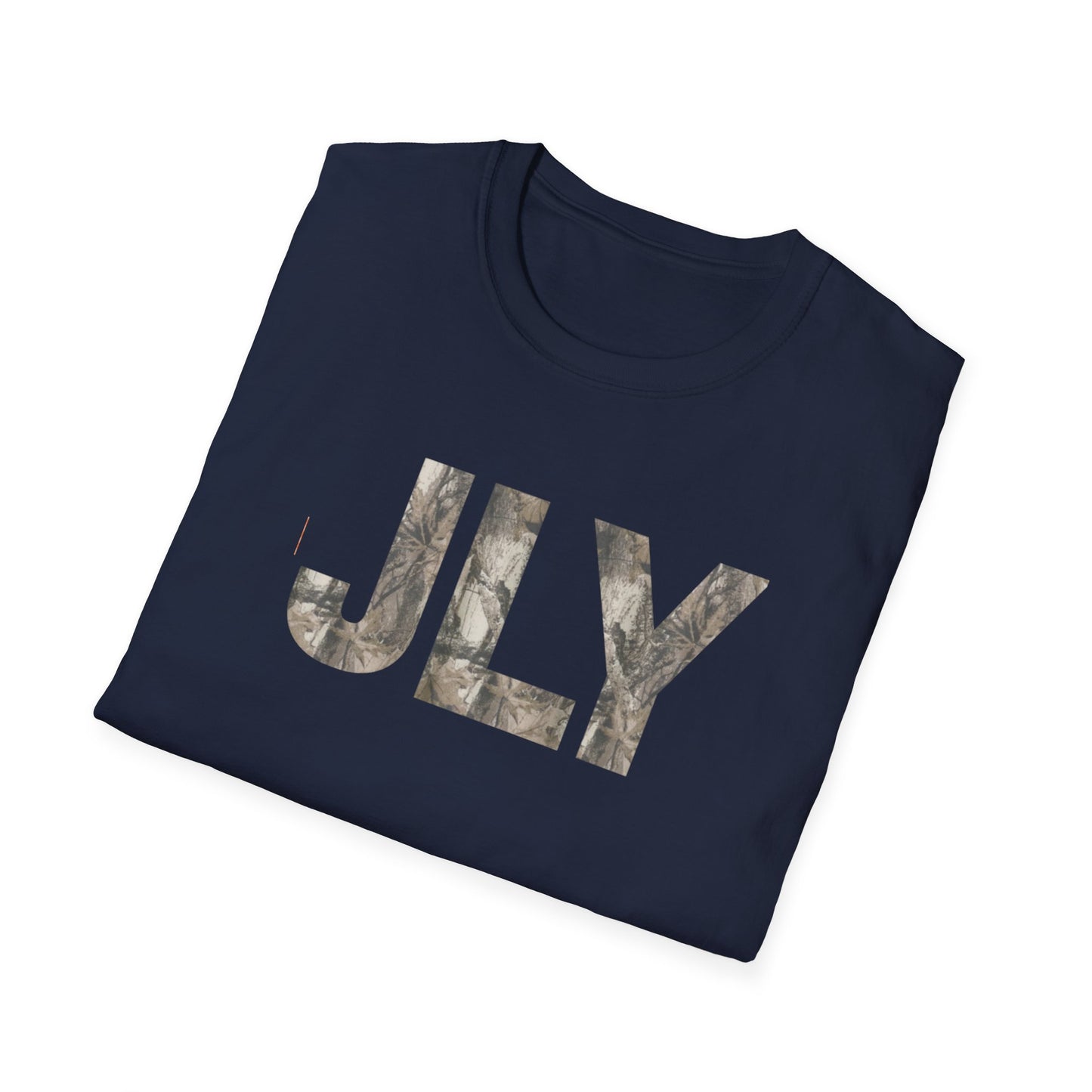 JLY Camouflage Initials T-Shirt — Camo Monogram Graphic Tee