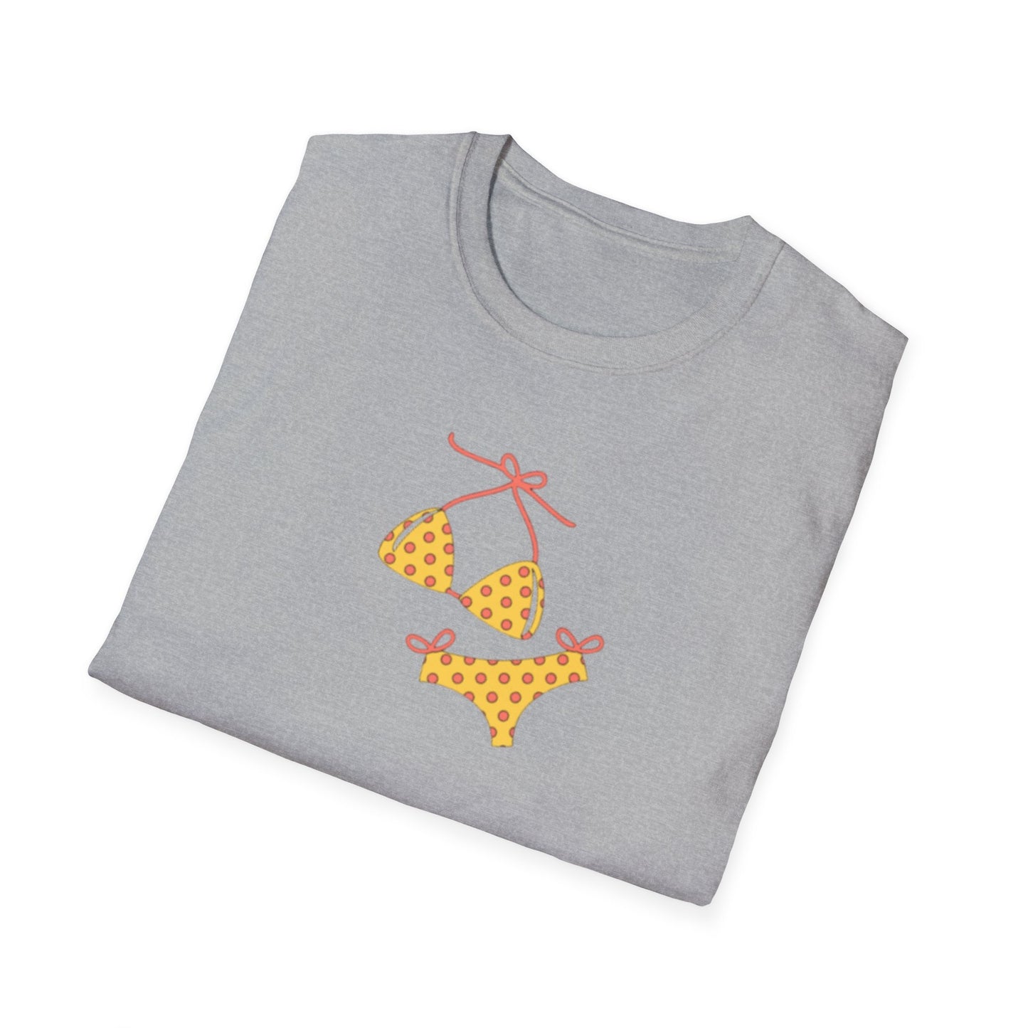 Yellow Polka Dot Bikini T-Shirt — Cute Summer Beach Tee