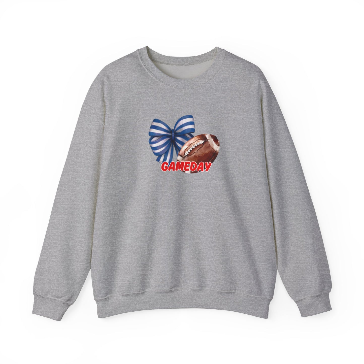 Gameday Football Bow Crewneck Sweatshirt