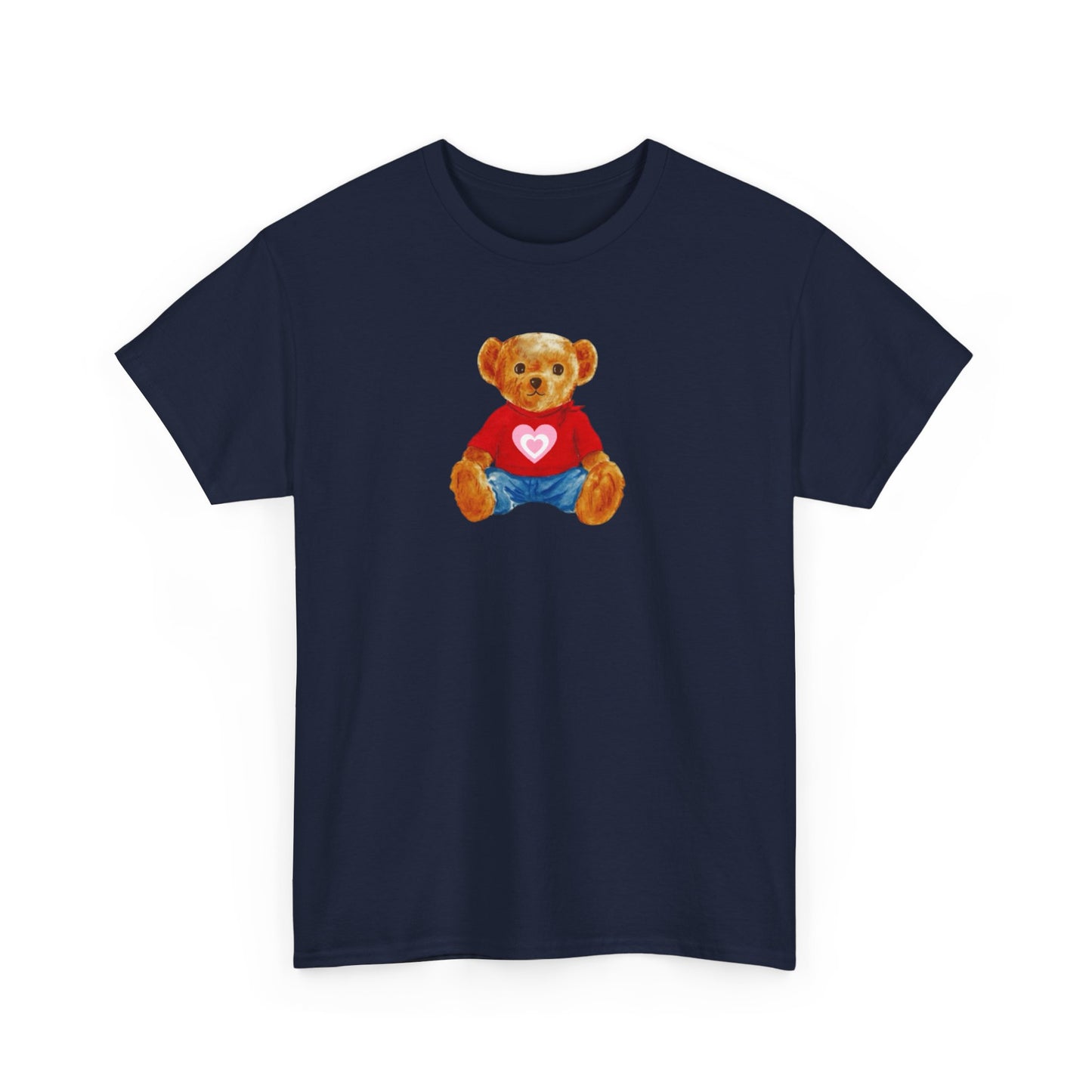 Teddy Bear Tee — Cute Heart Graphic