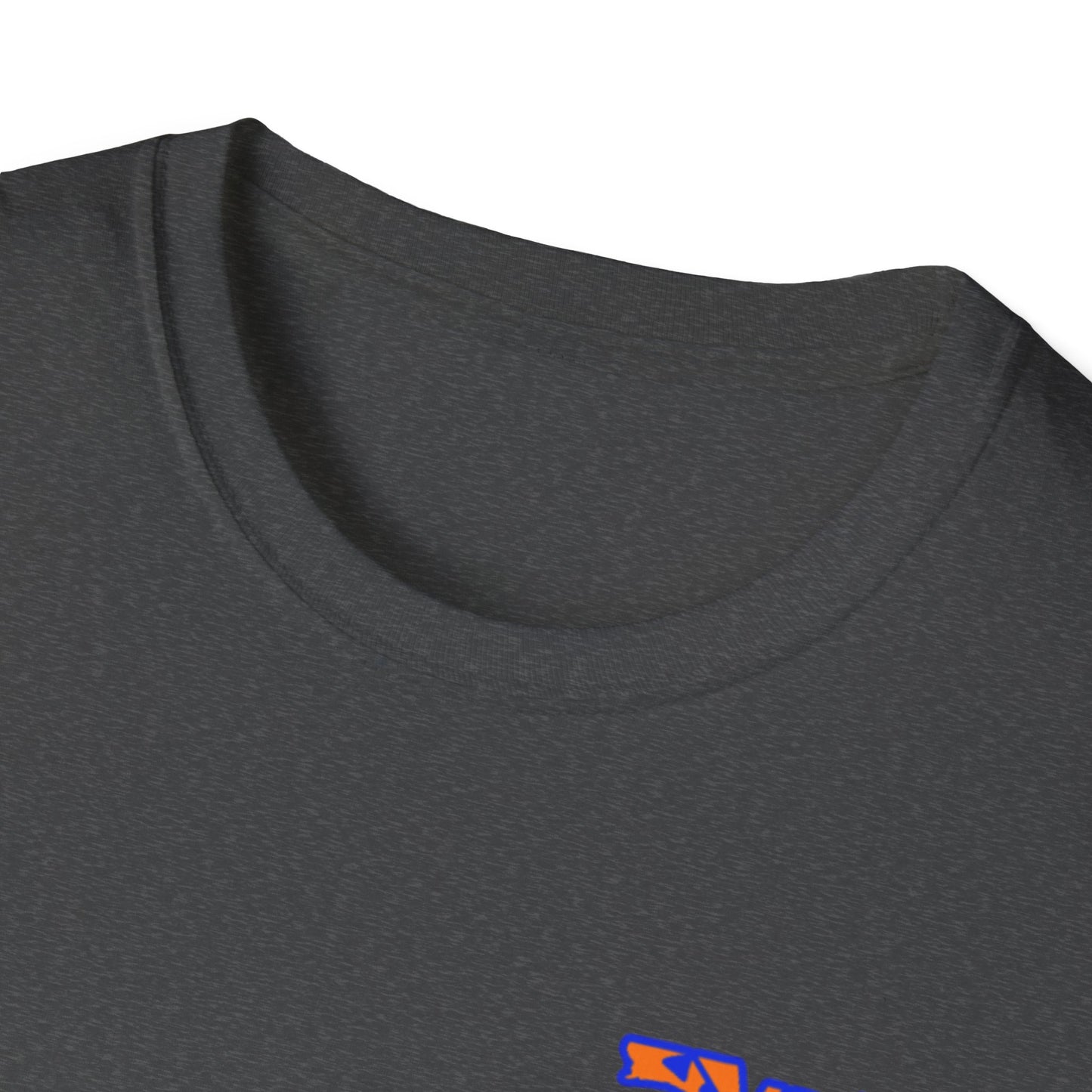 Florida State Outline T-Shirt — Orange & Blue 'Florida' Graphic Tee