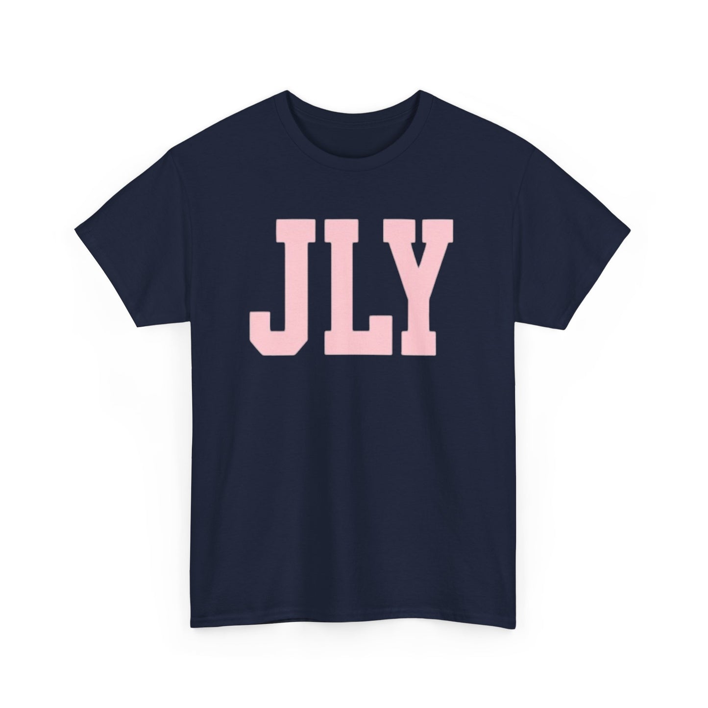 July Pink Block Letter Tee