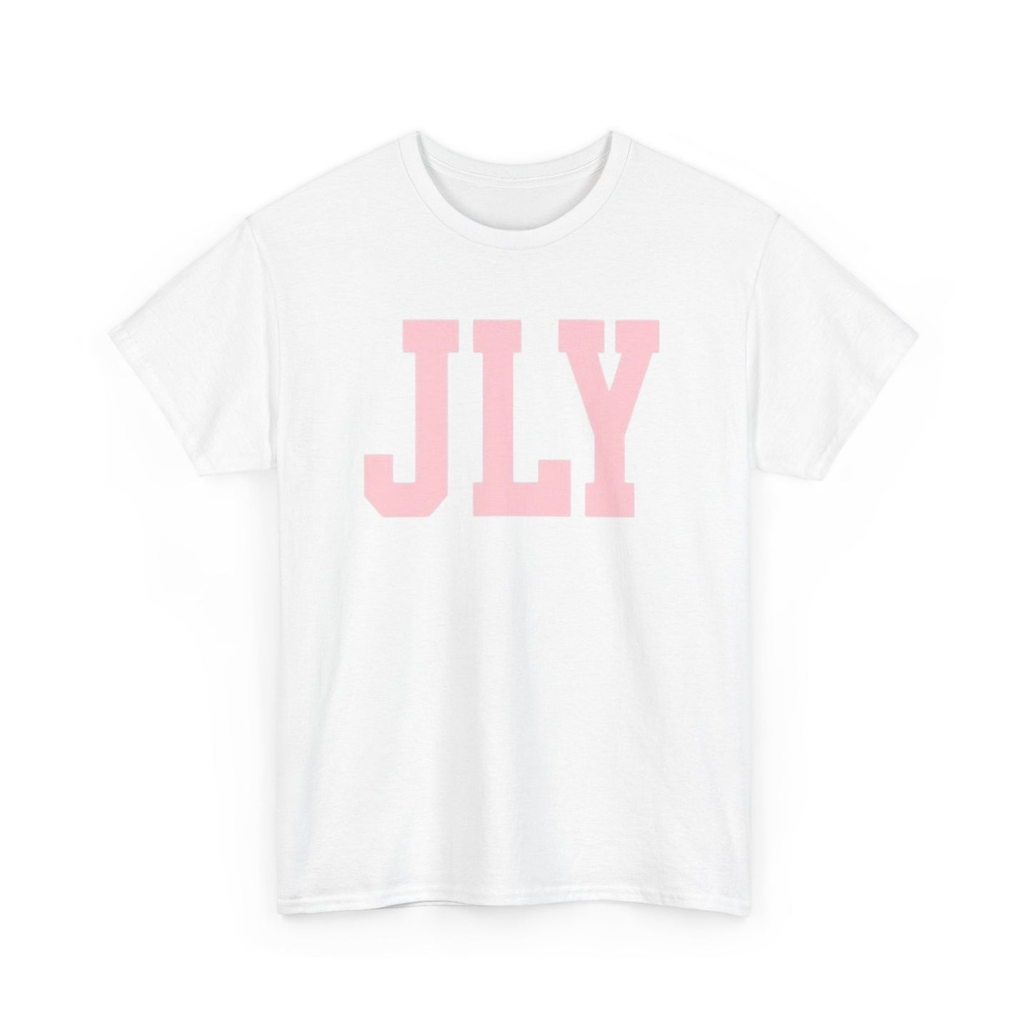 July Pink Block Letter Tee