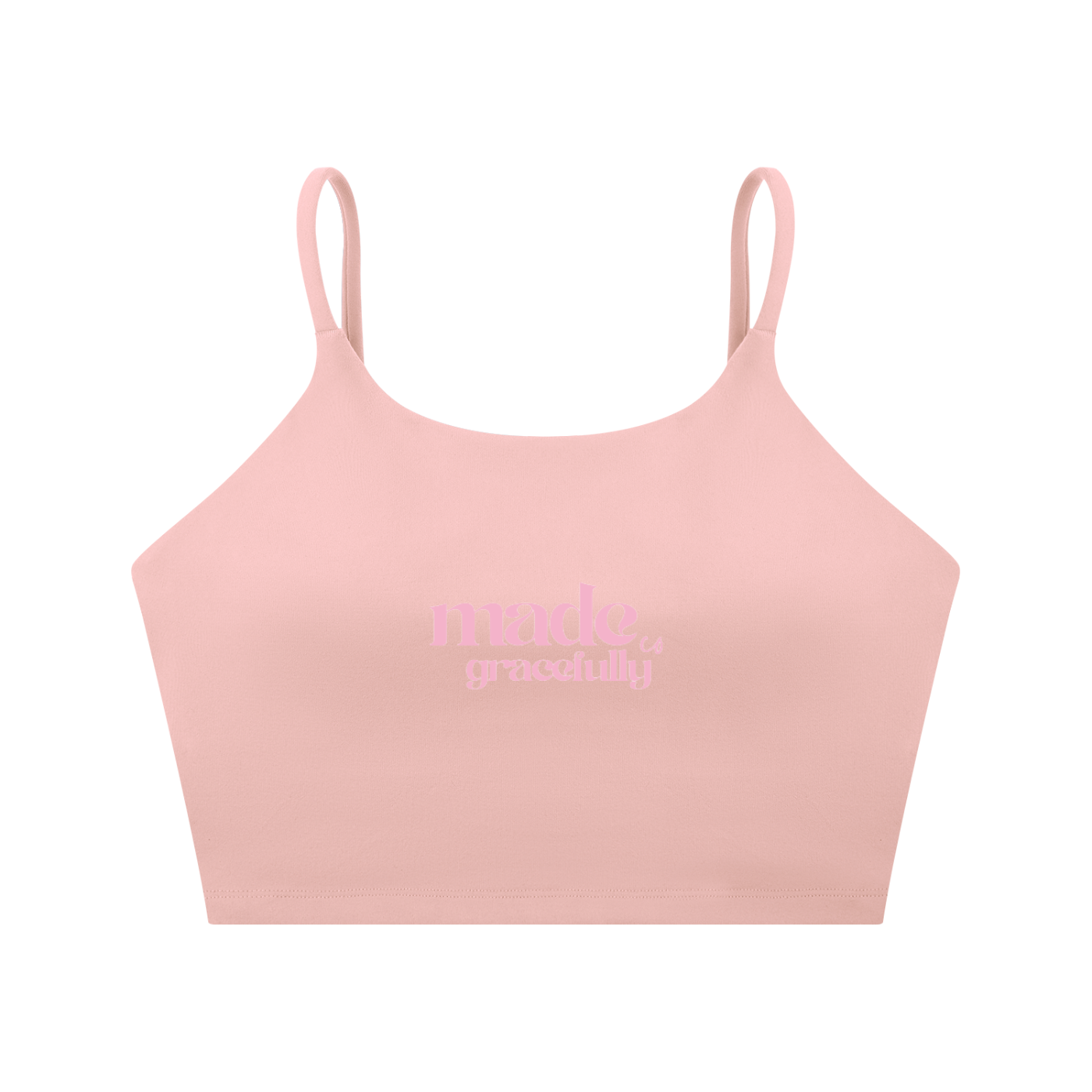 Logo Spaghetti Strap Yoga Sports Bra