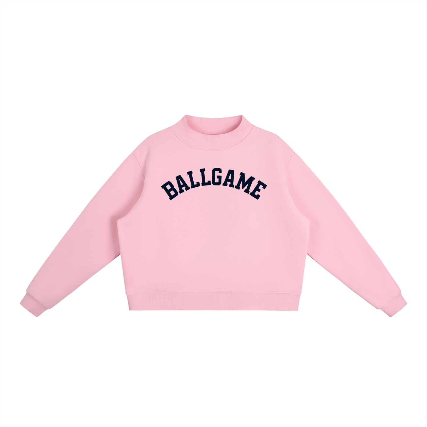 Ballgame Varsity Essential Fleece Mock-Neck Crew Sweatshirt