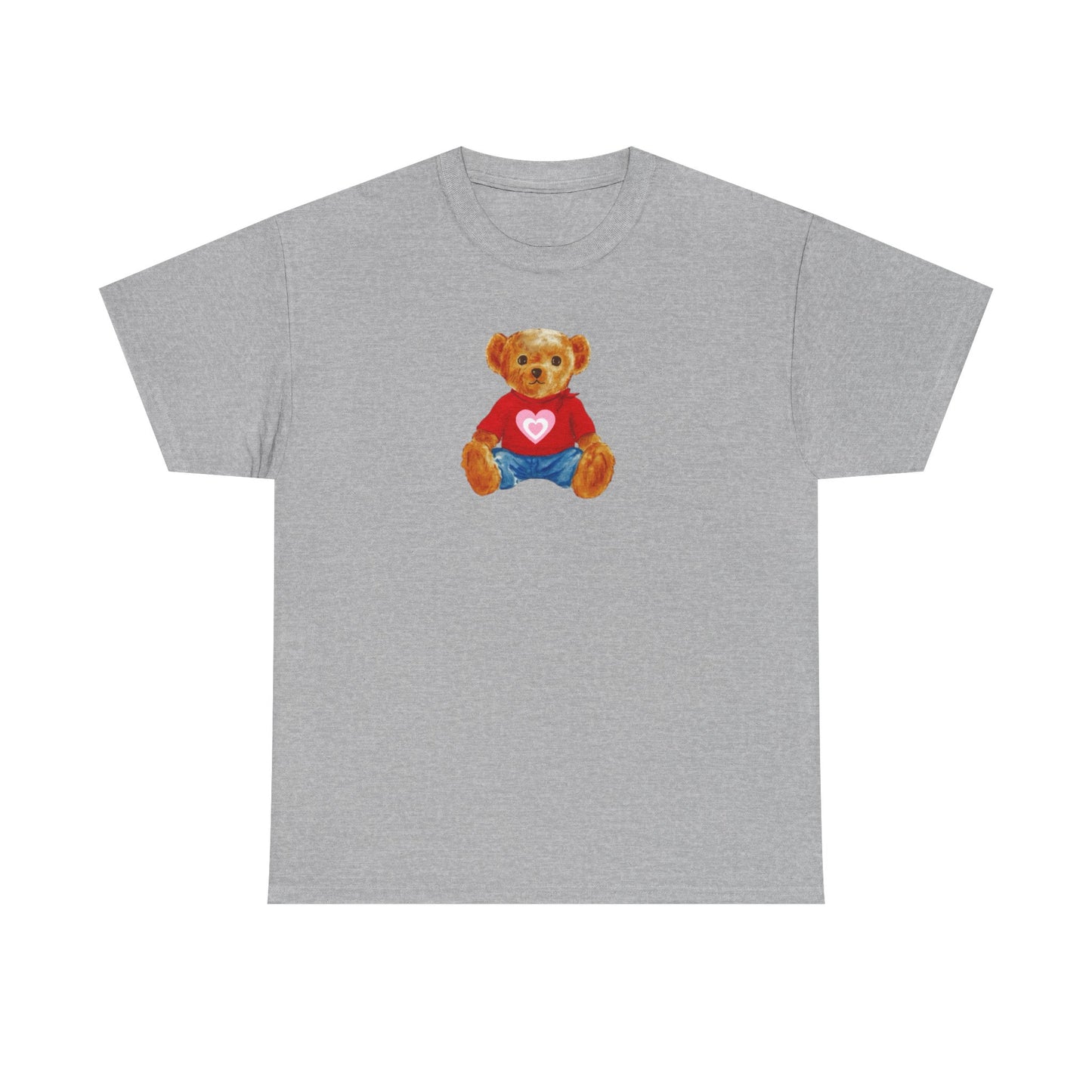 Teddy Bear Tee — Cute Heart Graphic