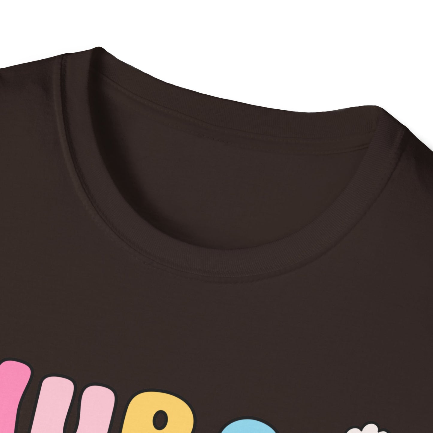 Nurse Daisy Retro Bubble Letter T-Shirt — Cute Pastel Floral Nursing Tee