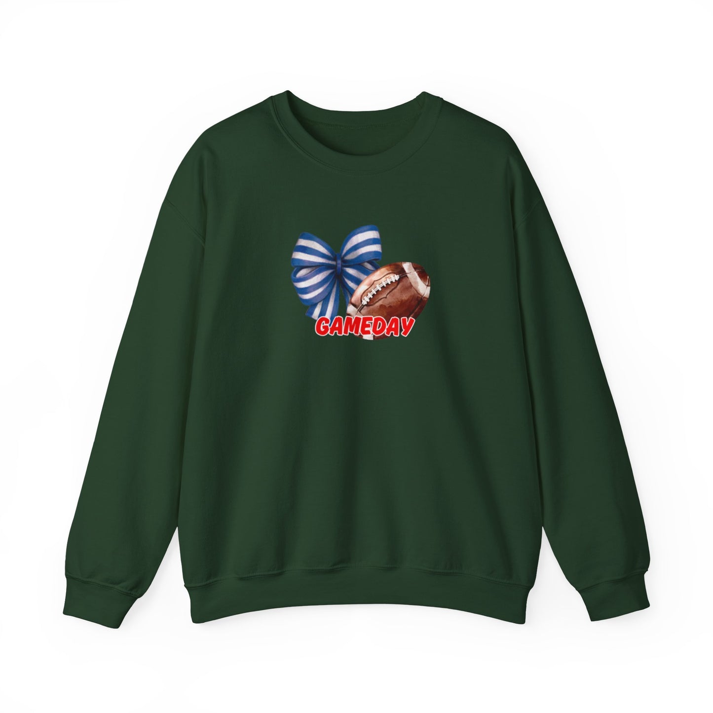 Gameday Football Bow Crewneck Sweatshirt