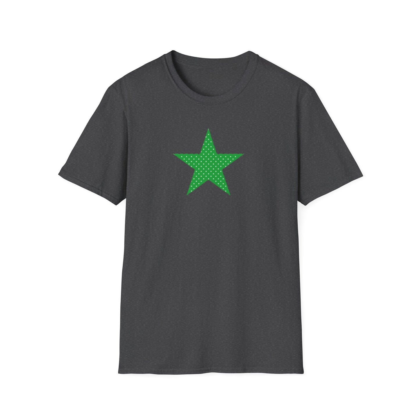 Green Star T-Shirt — Minimal Graphic Tee for Casual Wear & Holiday Flair