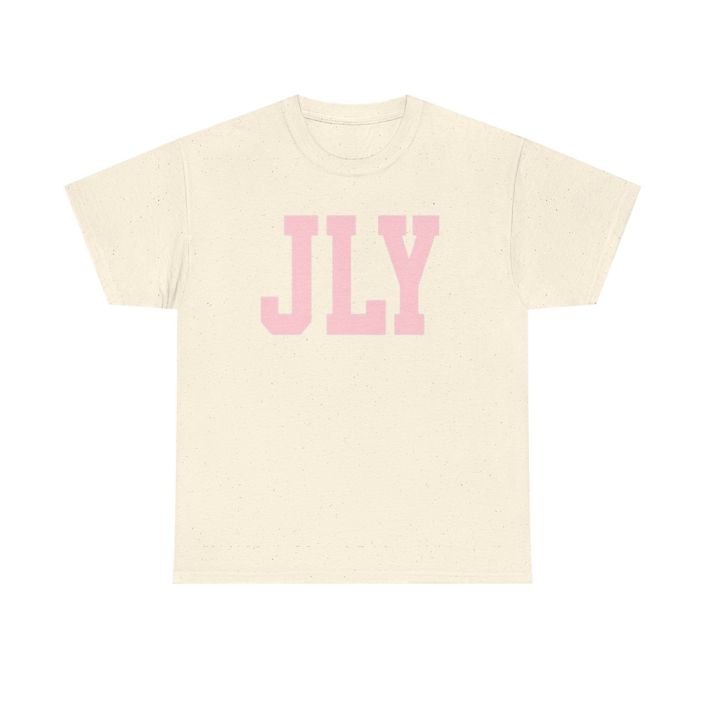 July Pink Block Letter Tee