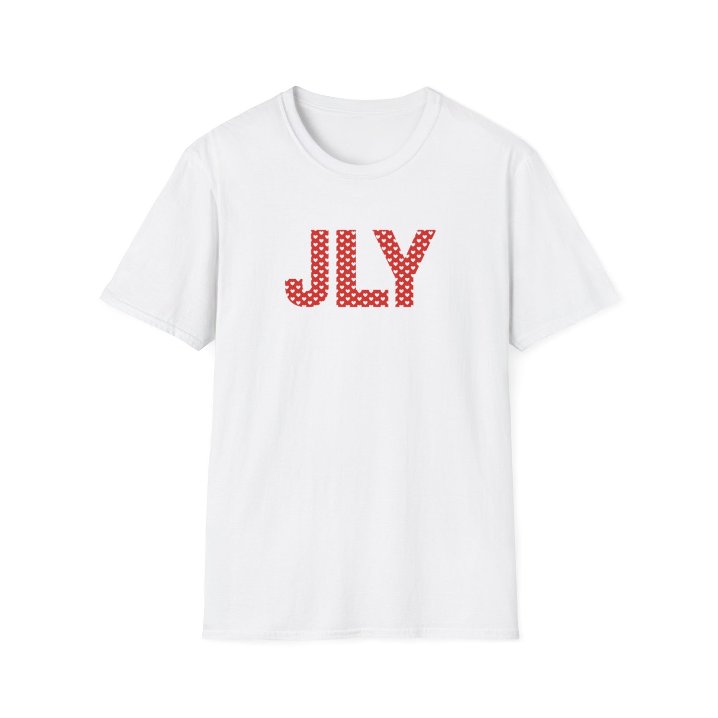 JLY Polka Dot Tee — Red Monogram Graphic T-Shirt
