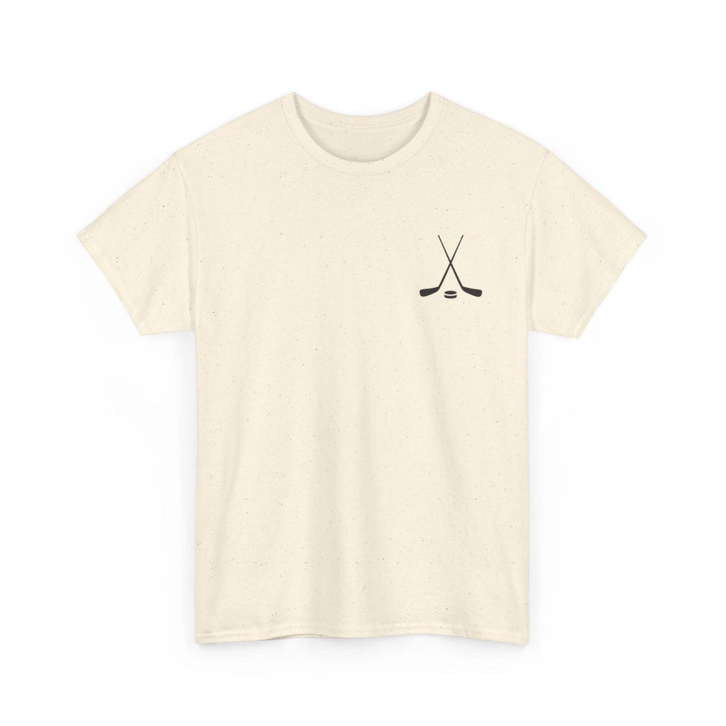 Hockey Icons Tee — Vintage Hockey Sticker Collage T‑Shirt