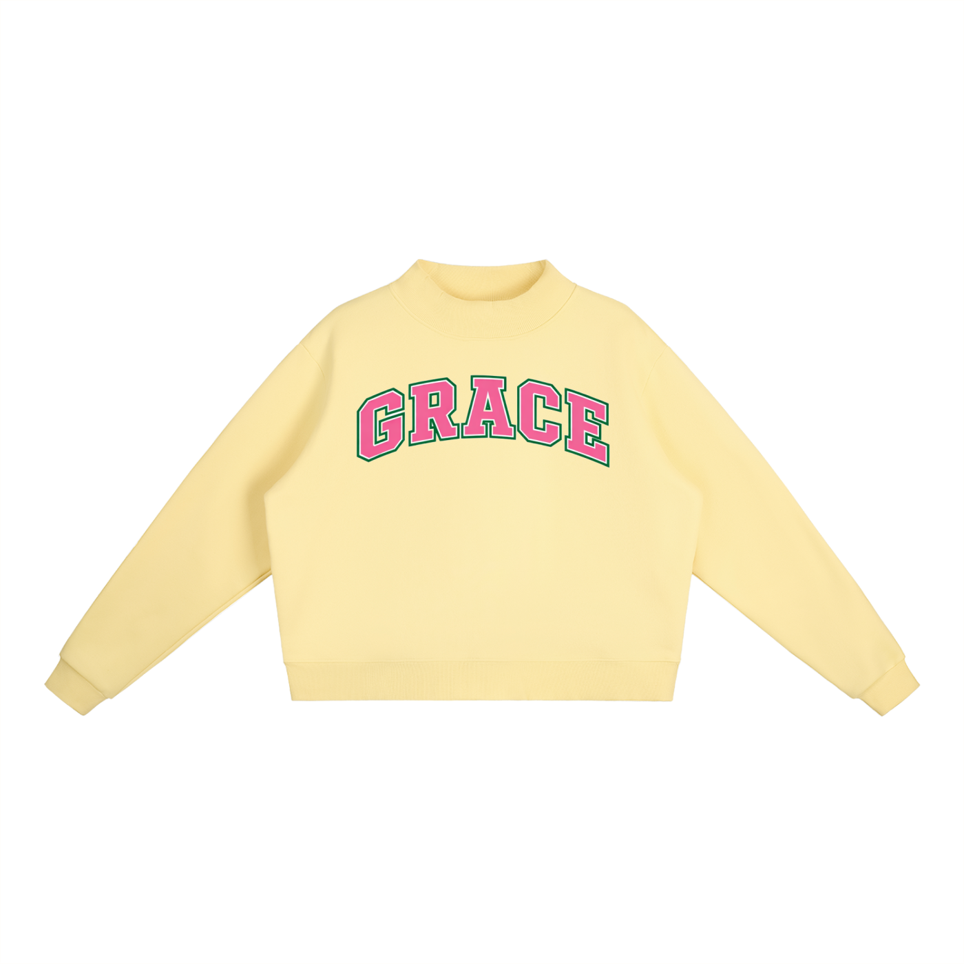 Grace Azalea pink mock neck