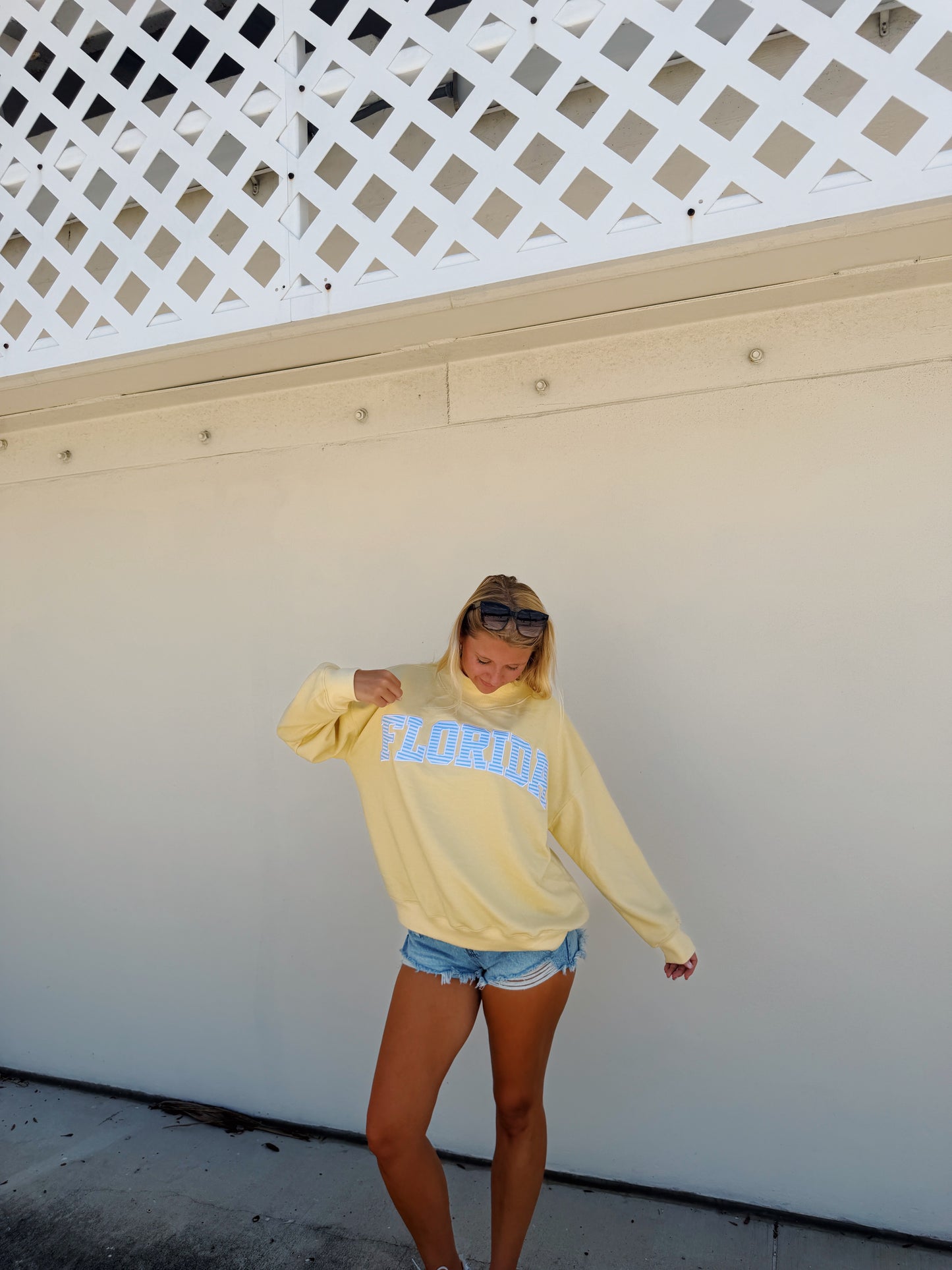 Florida- Sunny Blues Mock Neck