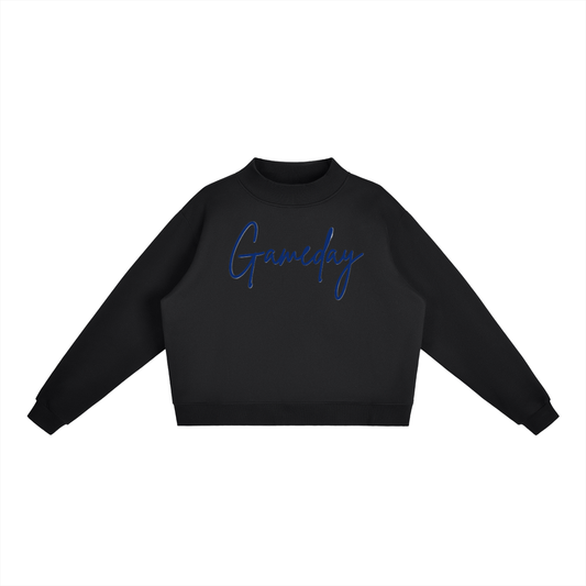 Script Gameday Essential Fleece Mock-Neck Crew Sweatshirt