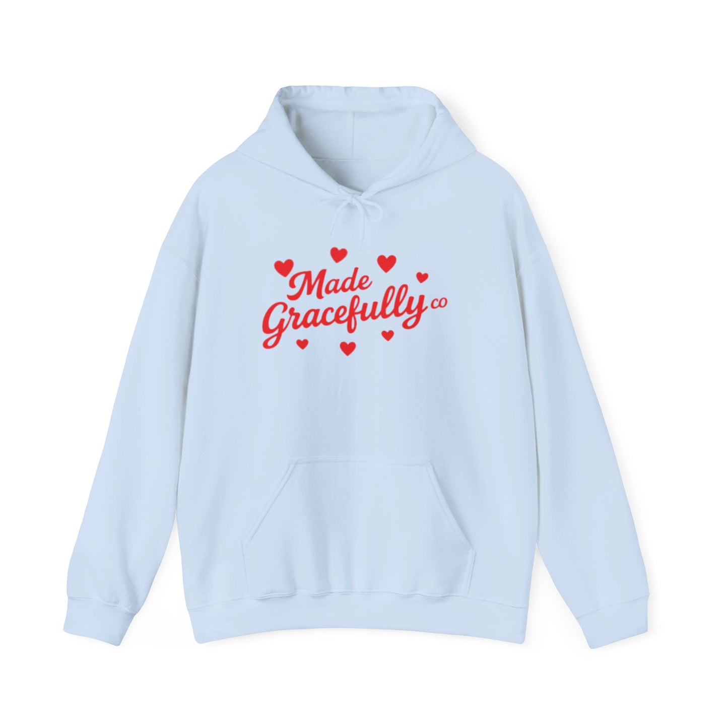 Made Gracefully Co — Feminine Heart Script Graphic Hoodie