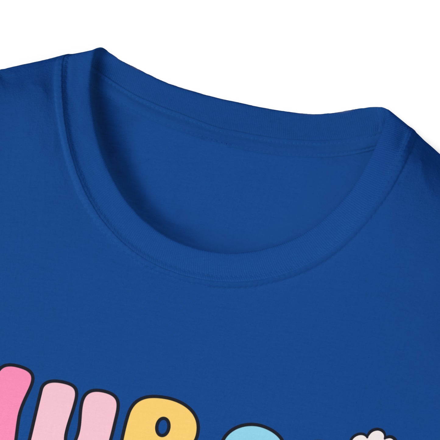 Nurse Daisy Retro Bubble Letter T-Shirt — Cute Pastel Floral Nursing Tee