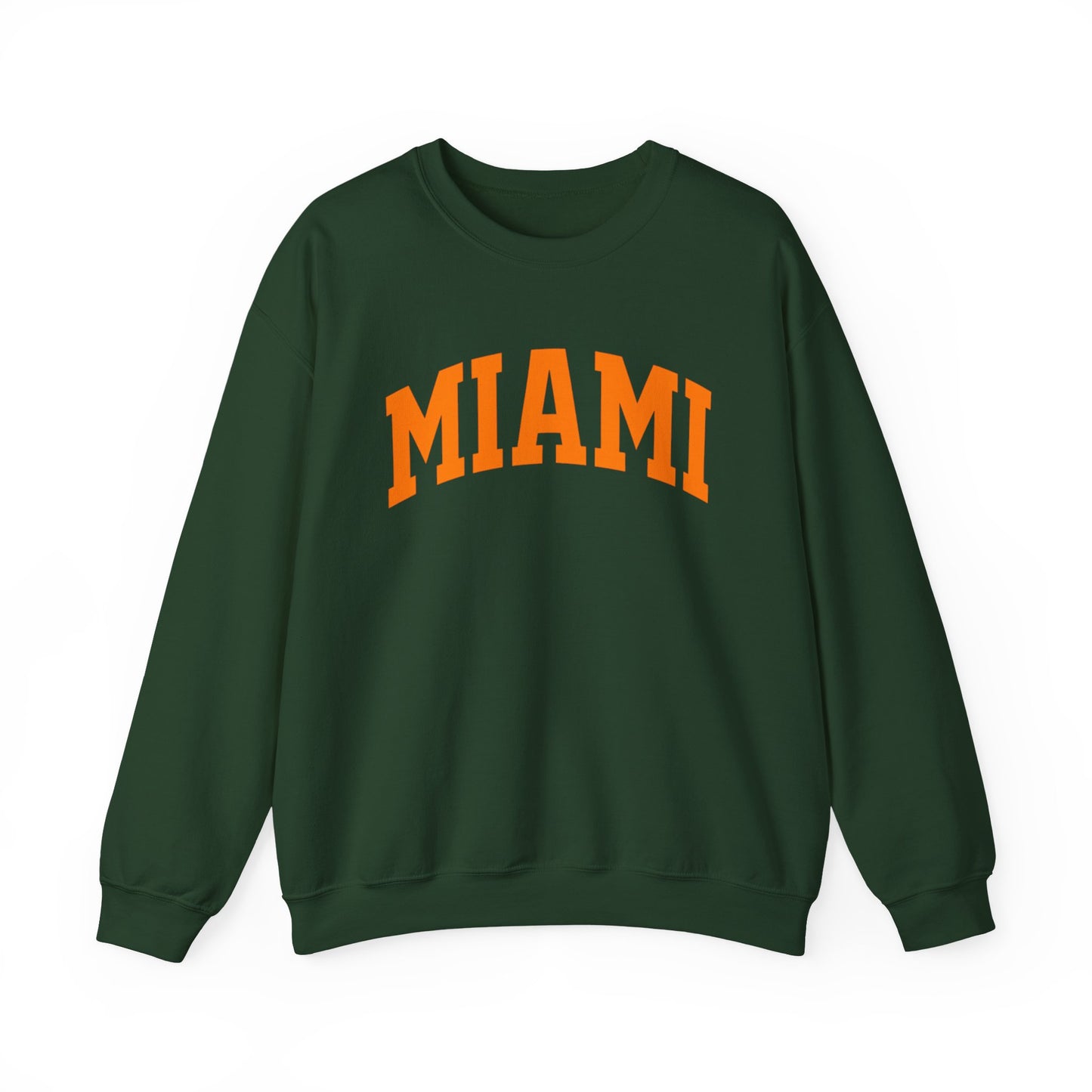 Miami Crewneck Sweatshirt — Classic Orange Collegiate Pullover