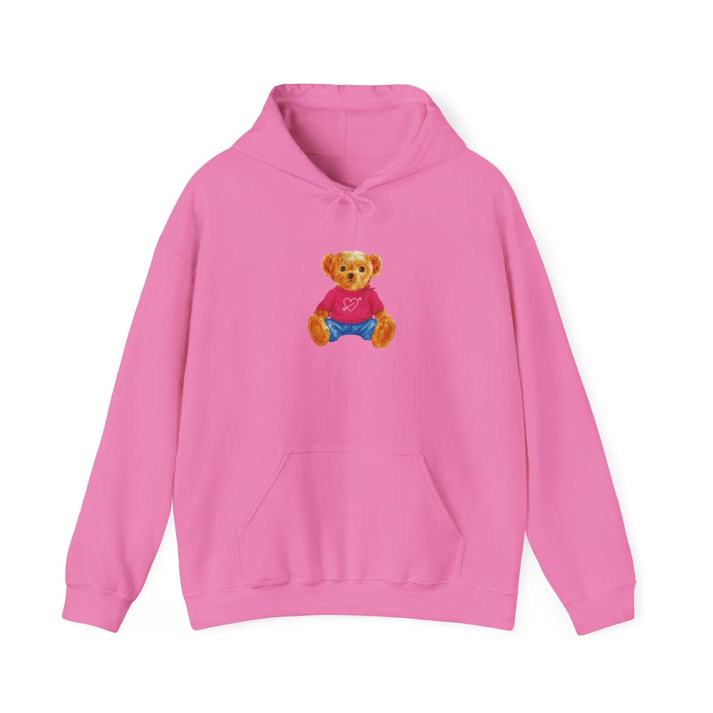 Teddy Bear Graphic Hoodie - Cute Retro Plush Bear Shirt