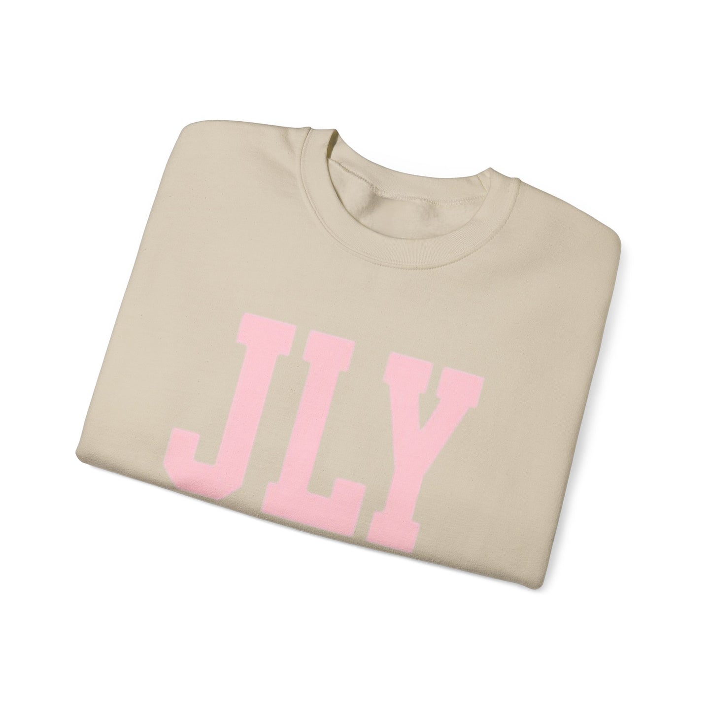 JLY Pink Lettering Crewneck Sweatshirt