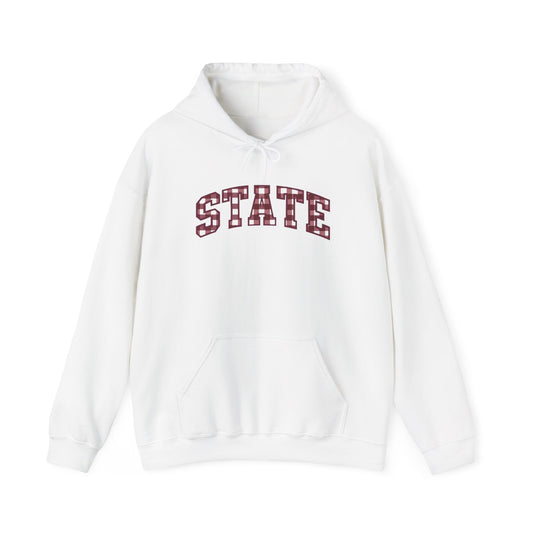 STATE Varsity Hoodie – Classic Collegiate Lettering Sweatshirt