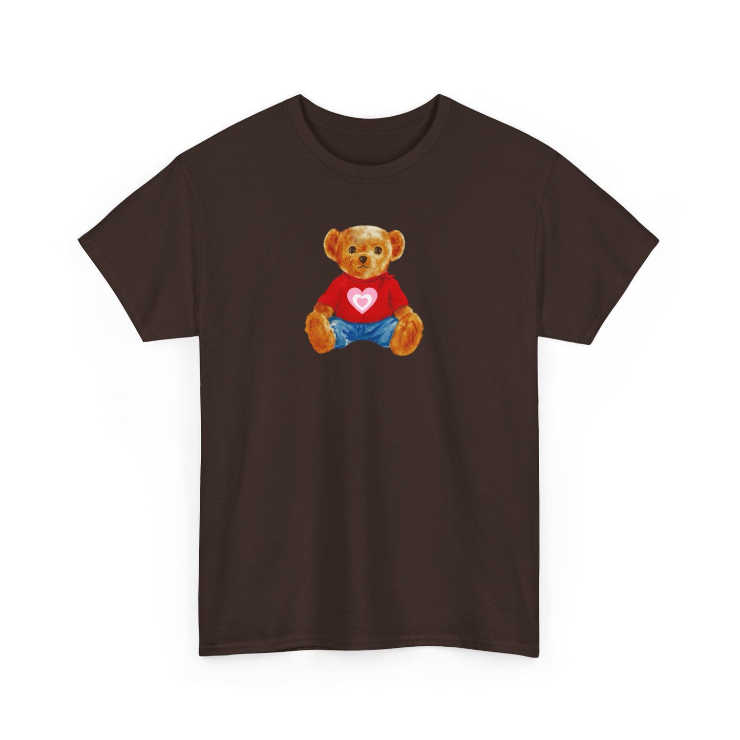 Teddy Bear Tee — Cute Heart Graphic
