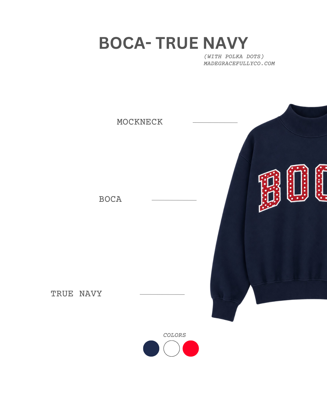 BOCA MOCKNECK PREORDER
