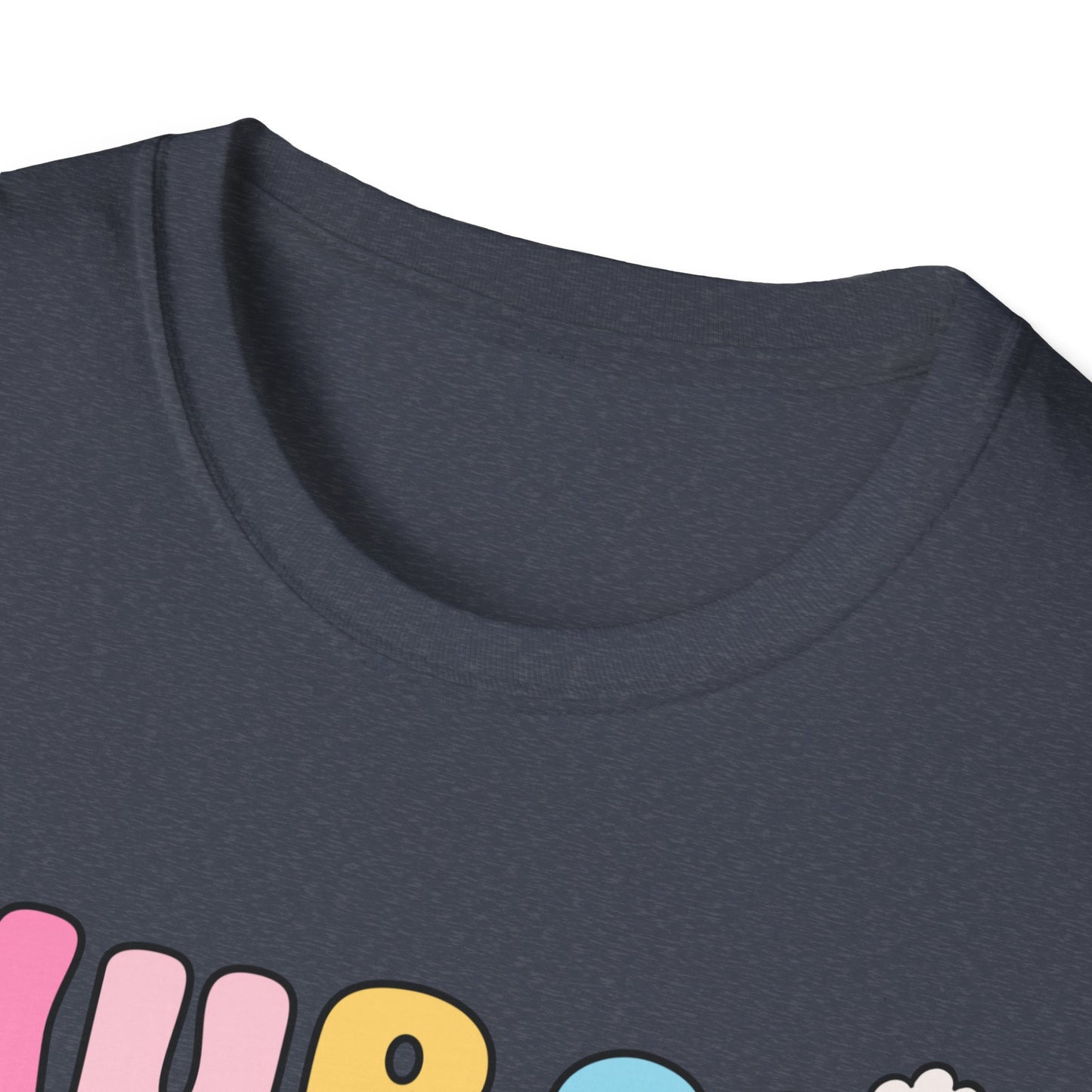 Nurse Daisy Retro Bubble Letter T-Shirt — Cute Pastel Floral Nursing Tee