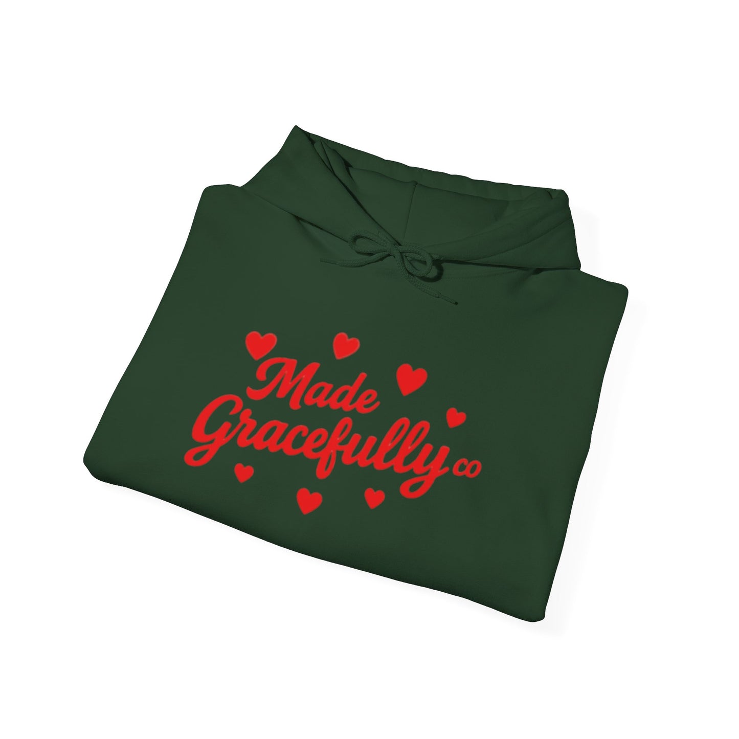 Made Gracefully Co — Feminine Heart Script Graphic Hoodie