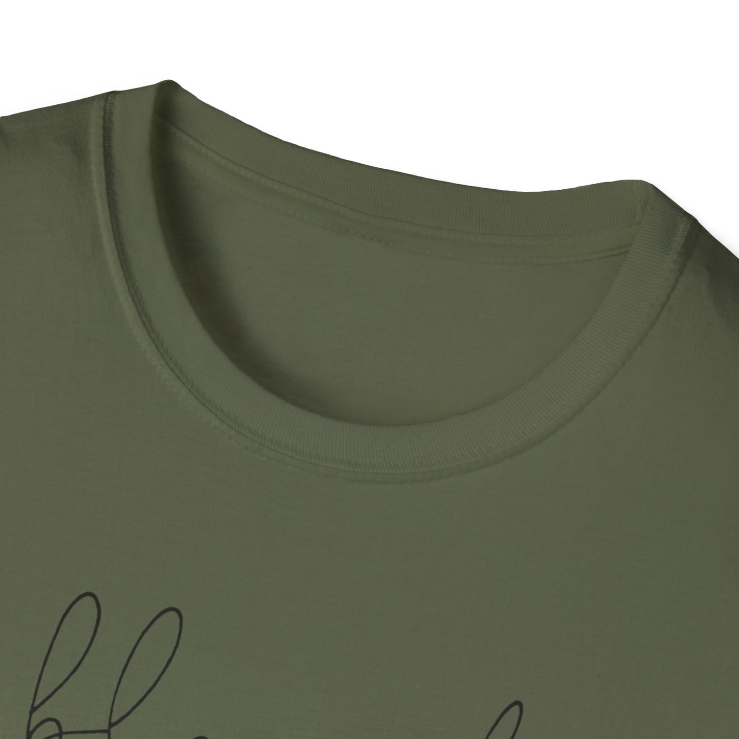 Blessed Script T-Shirt — Minimalist Inspirational Tee