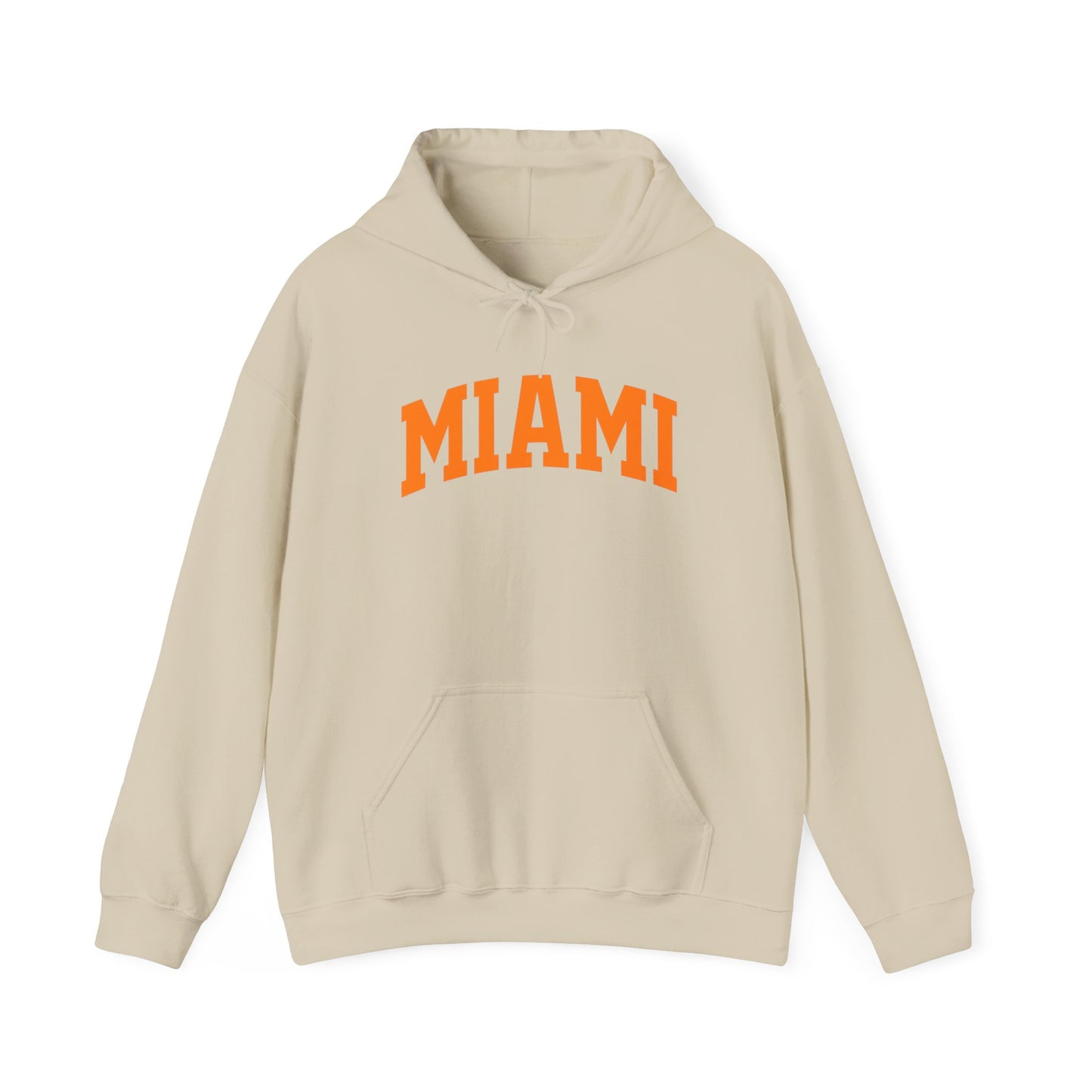 Miami Arch Logo Hoodie — Classic Collegiate Sweatshirt
