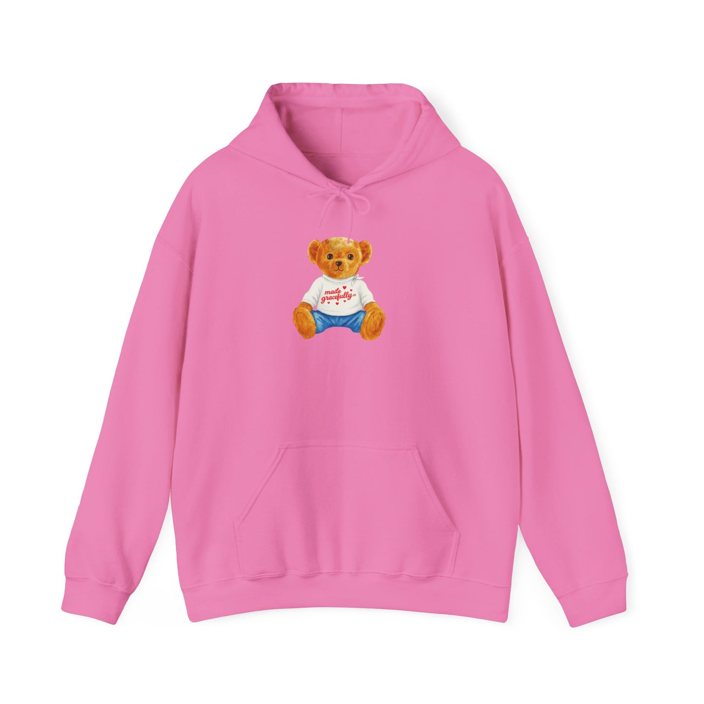 Made Gracefully Co. Teddy Bear Graphic Hoodie — Cute Vintage Bear Shirt