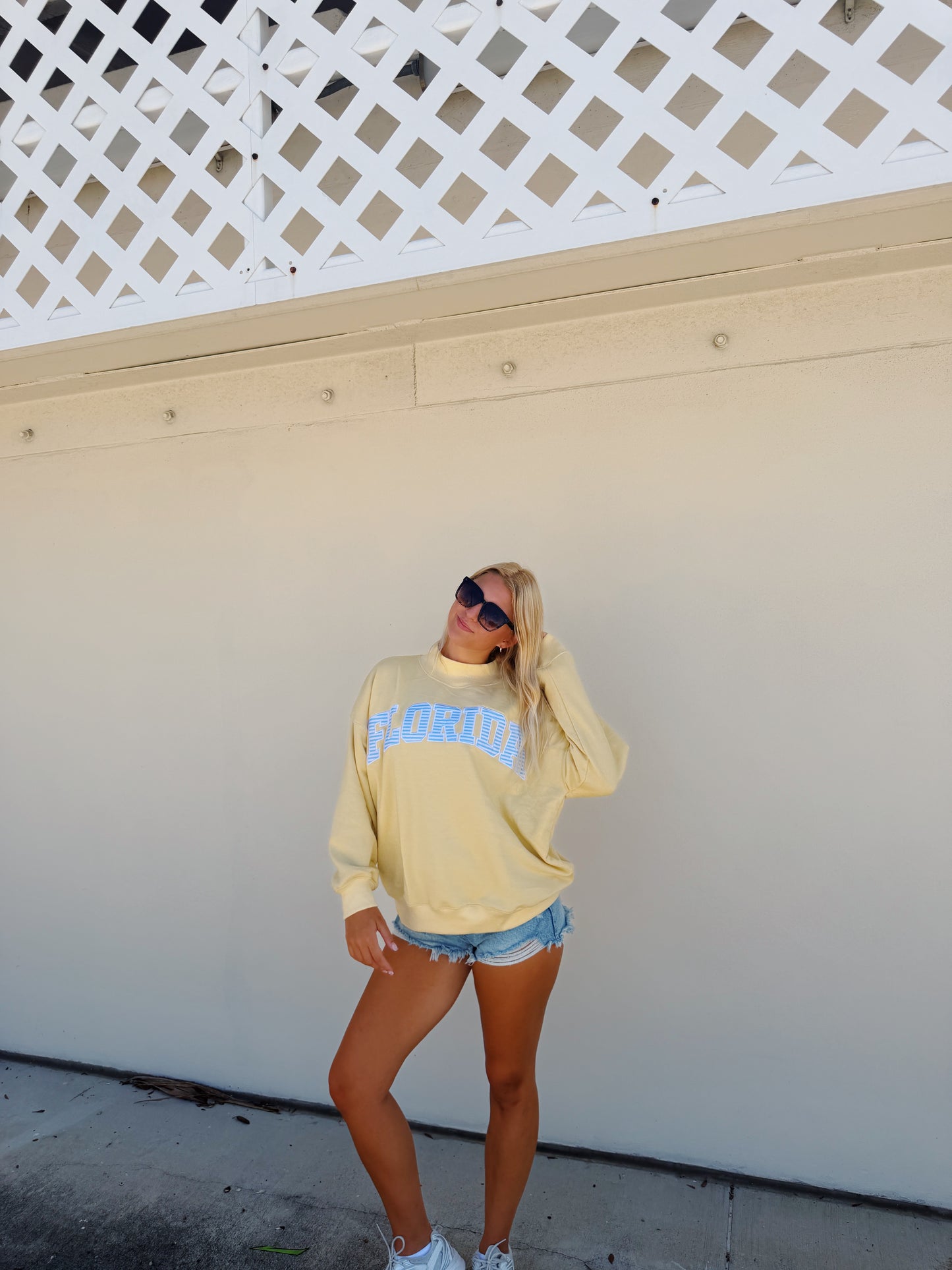Florida- Sunny Blues Mock Neck