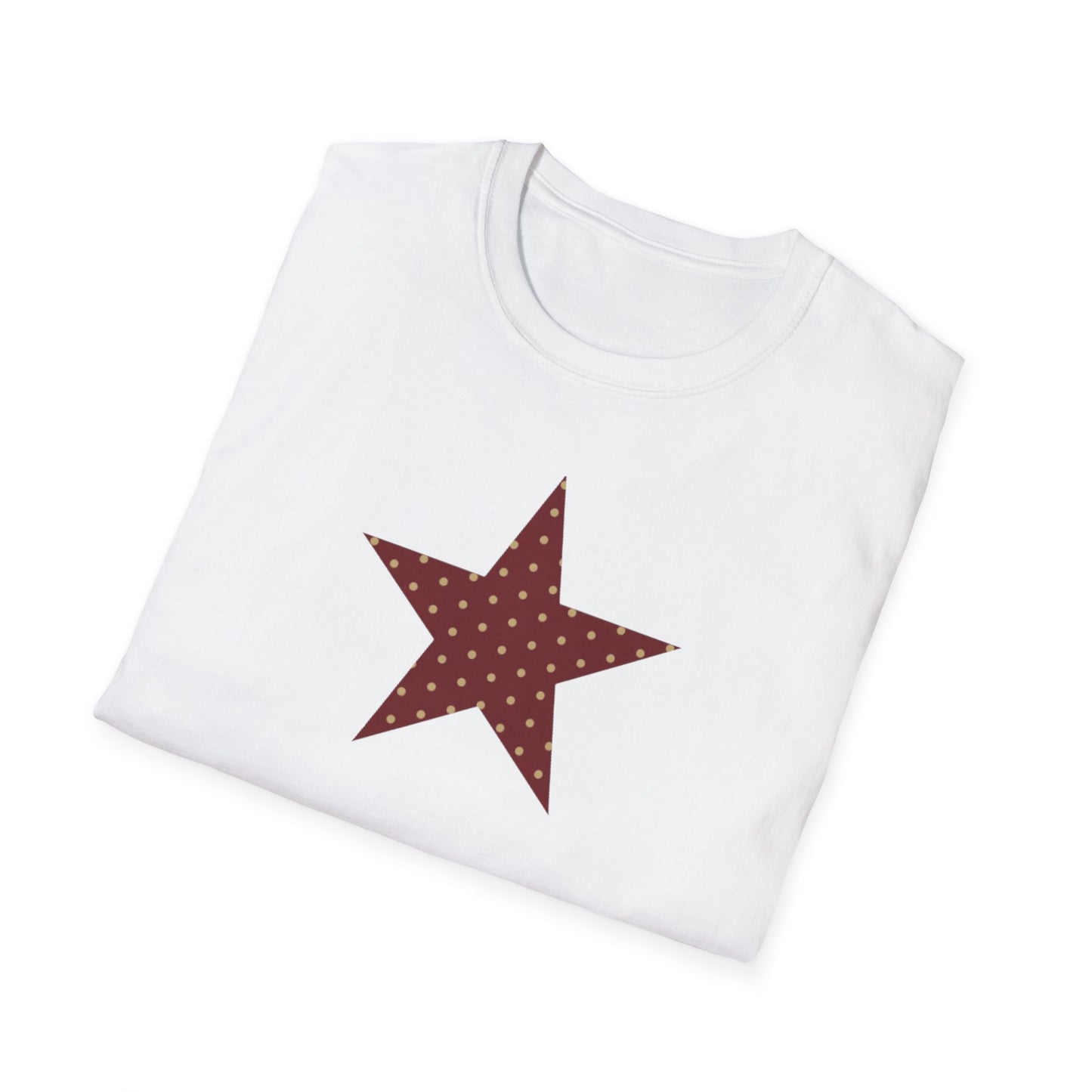 Garnet and Gold Polka Dot Star T-Shirt