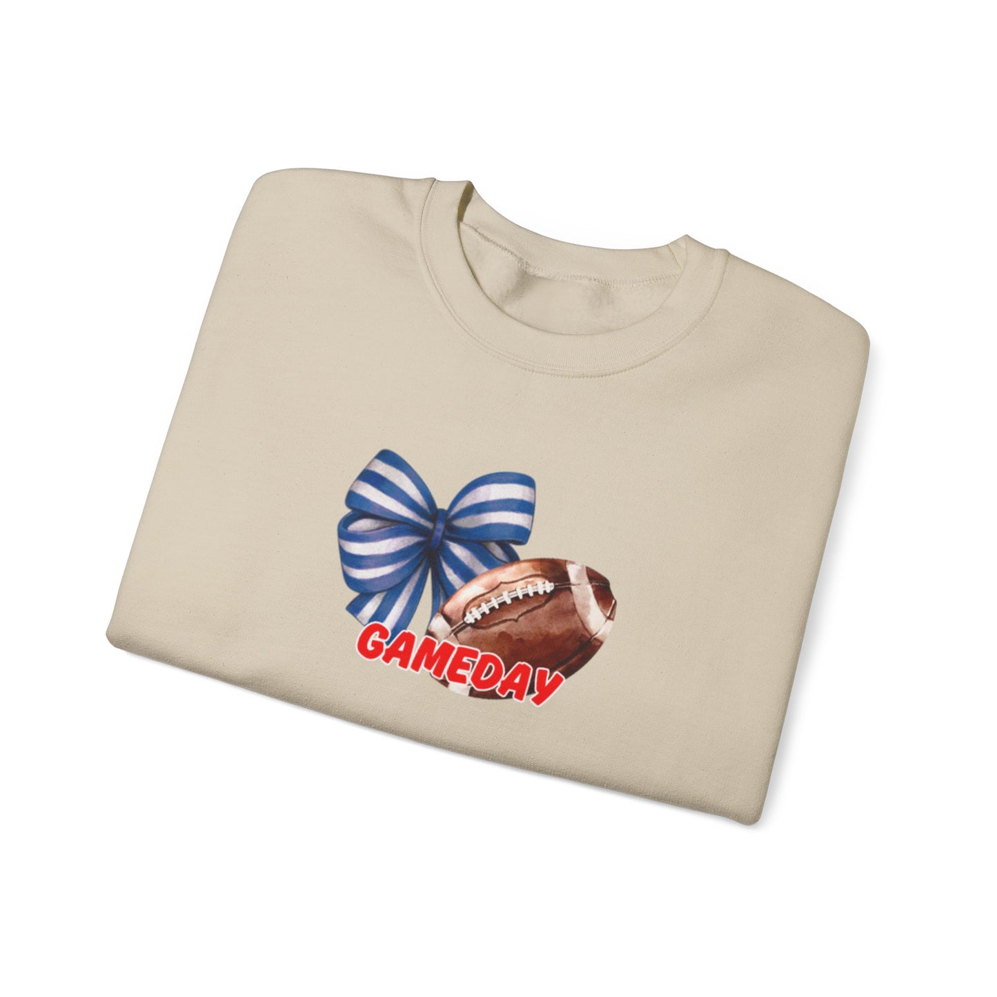 Gameday Football Bow Crewneck Sweatshirt