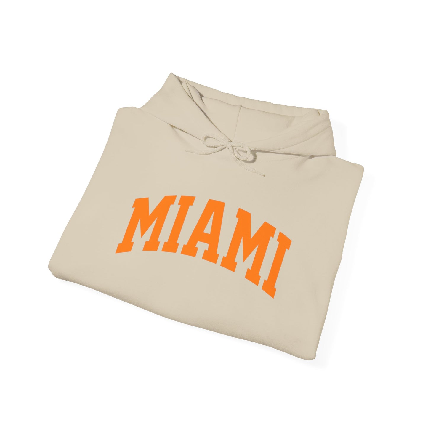 Miami Arch Logo Hoodie — Classic Collegiate Sweatshirt