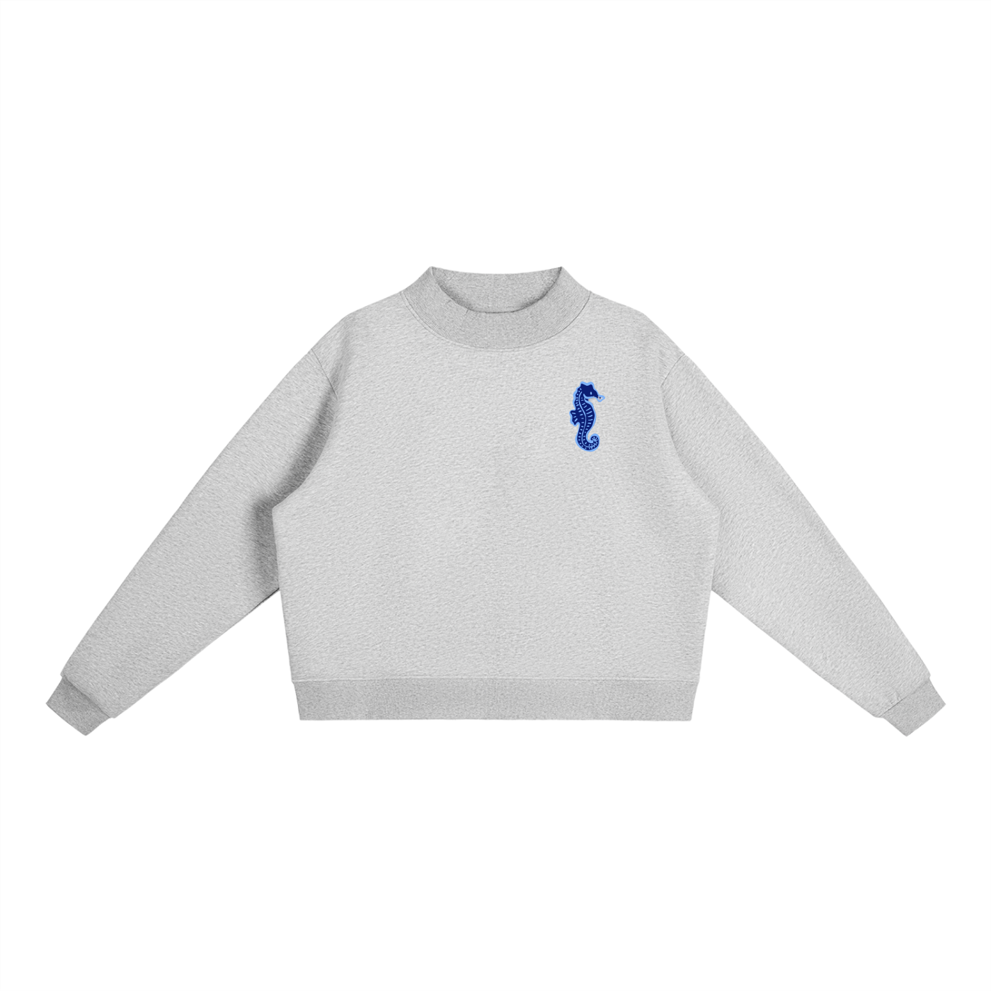 Seahorse Essential Fleece Mock-Neck Crew Sweatshirt