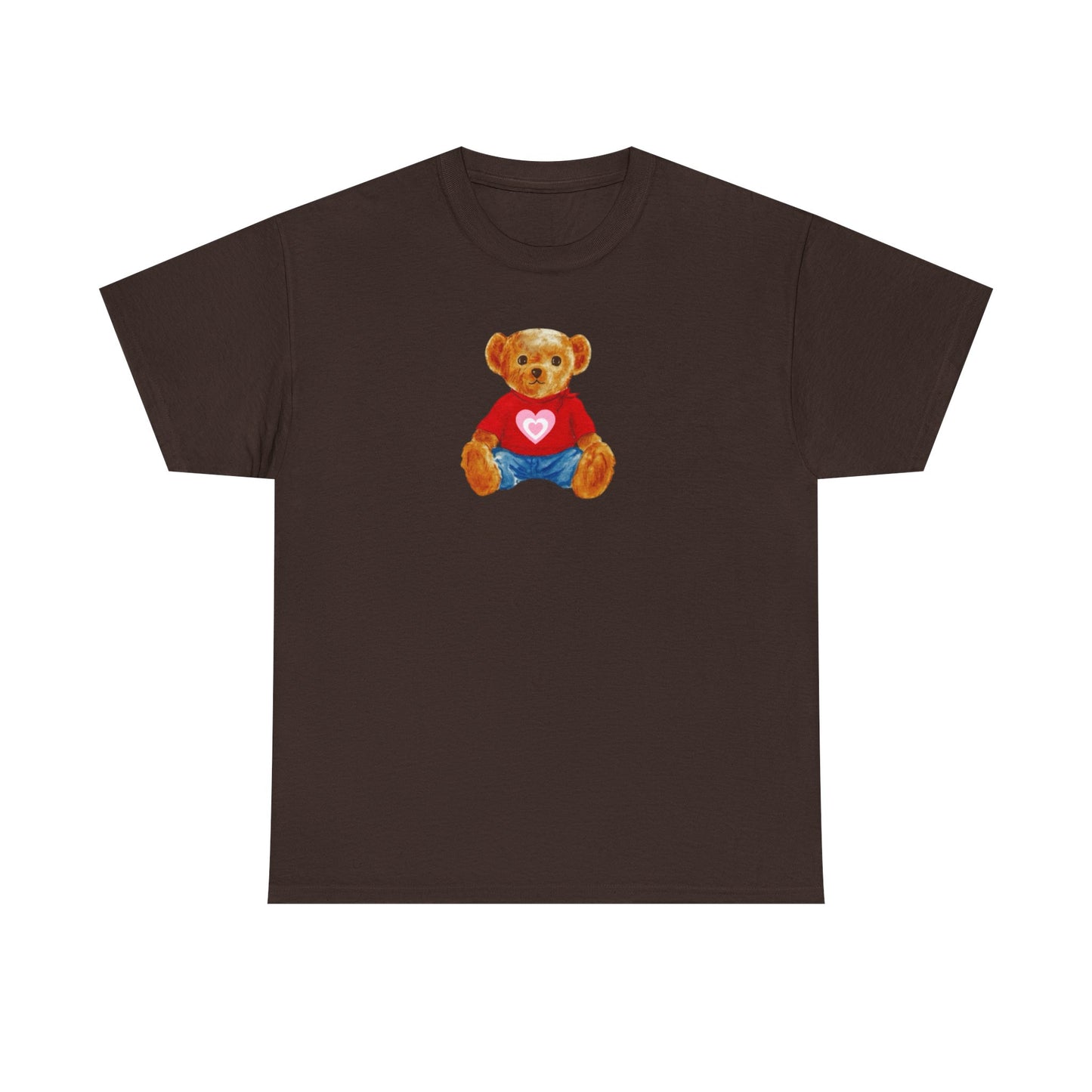 Teddy Bear Tee — Cute Heart Graphic