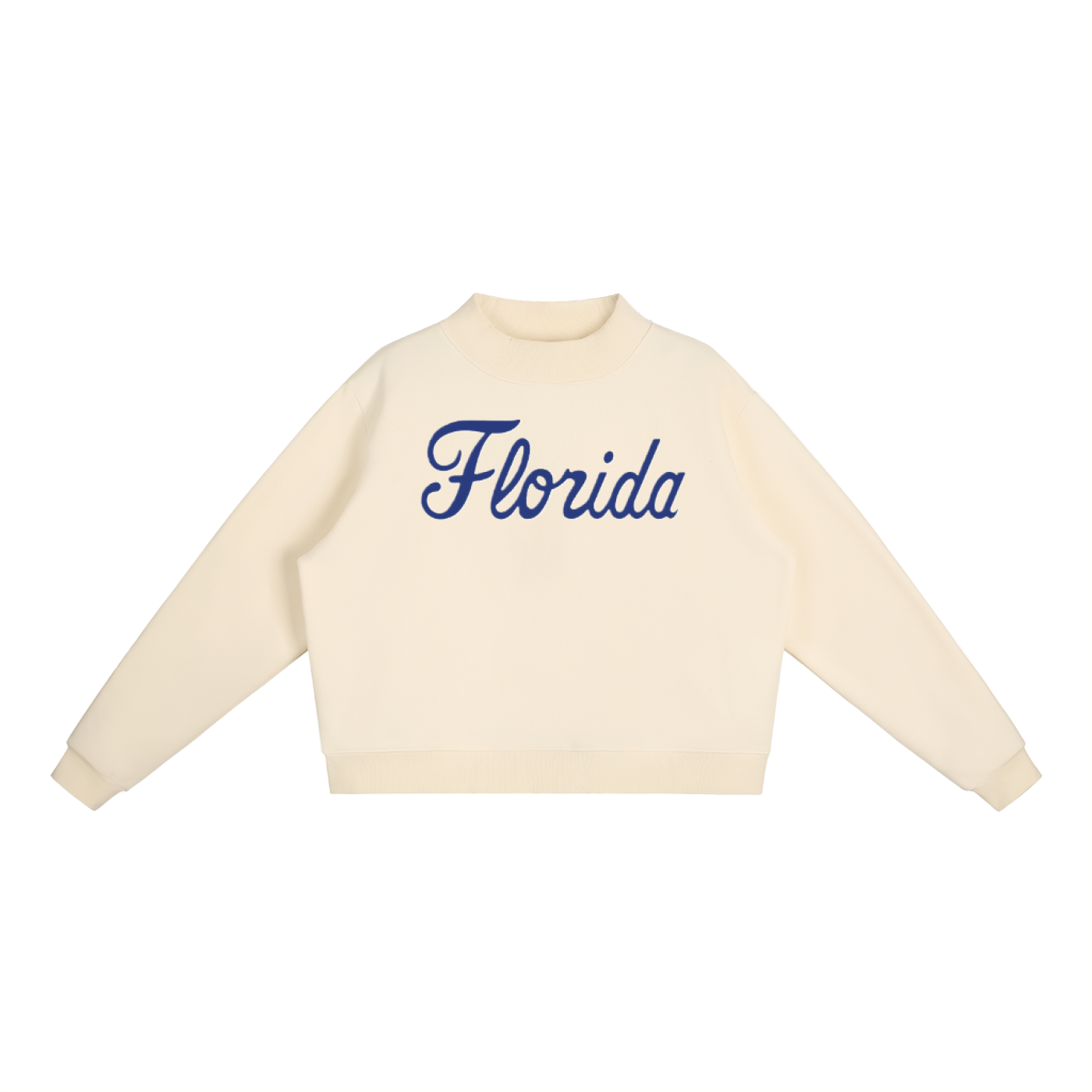 Script Florida Essential Fleece Mock-Neck Crew Sweatshirt