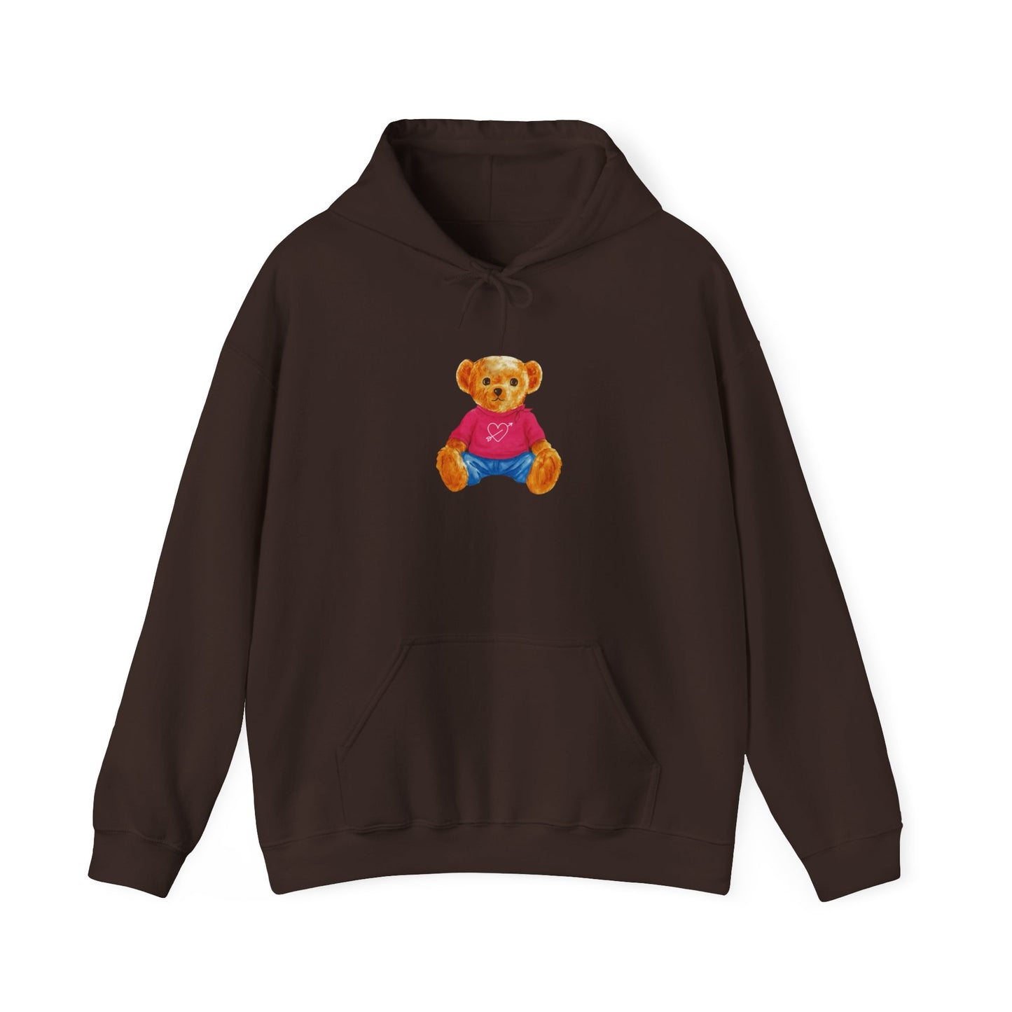 Teddy Bear Graphic Hoodie - Cute Retro Plush Bear Shirt
